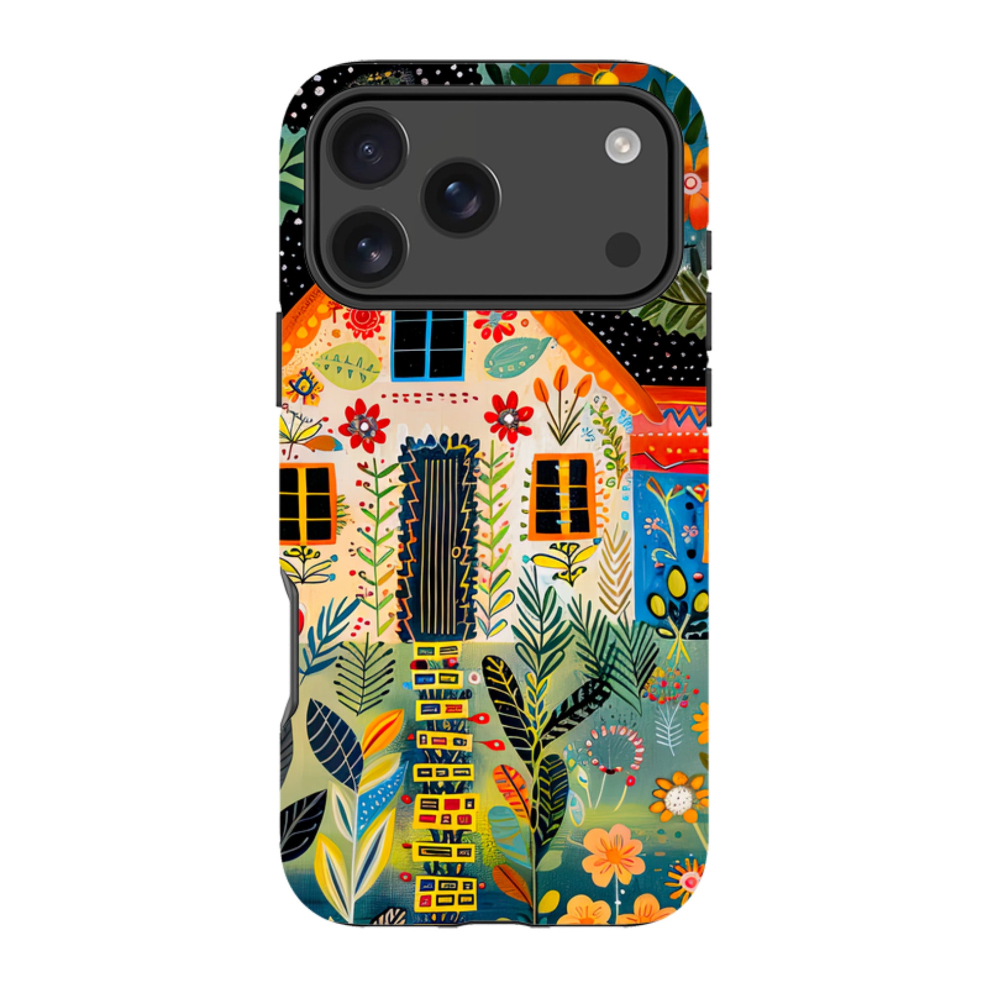 iPhone MagSafe Tough Case - Folk Art House II