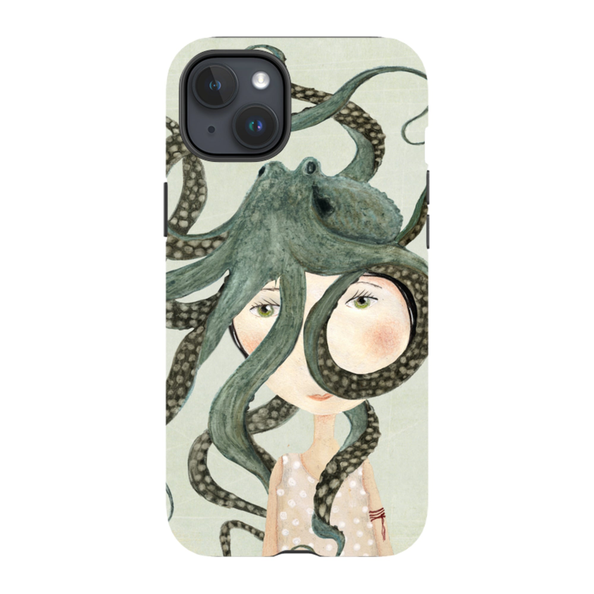 iPhone MagSafe Tough Case - Octopus Girl By Katherine Quinn