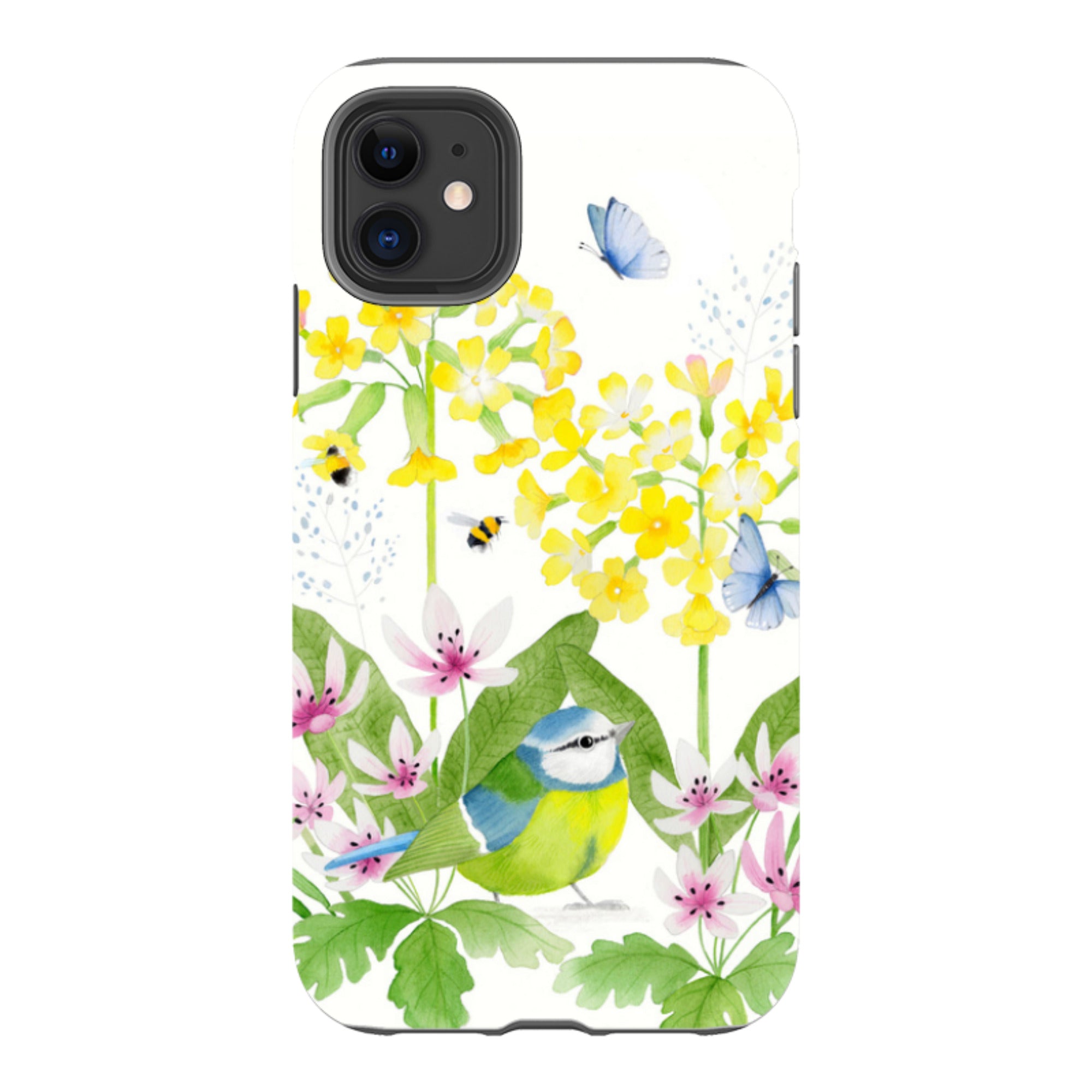 iPhone Tough Case - Blue Tit Garden By Bex Parkin