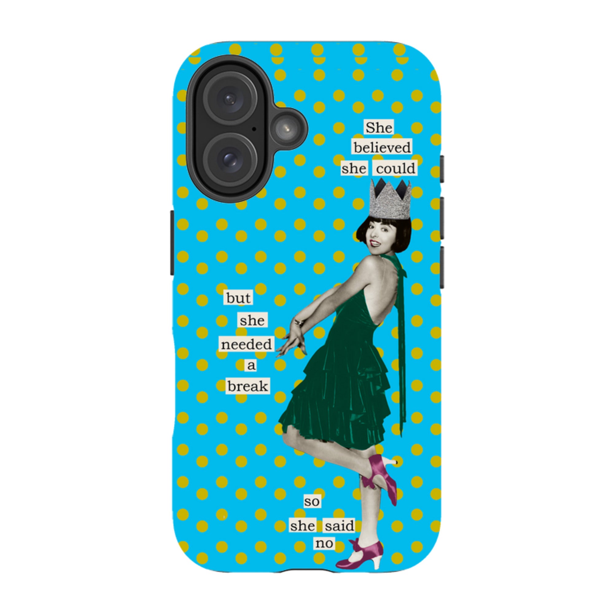 iPhone Tough Case - She Believed She Could By Clare Jordan