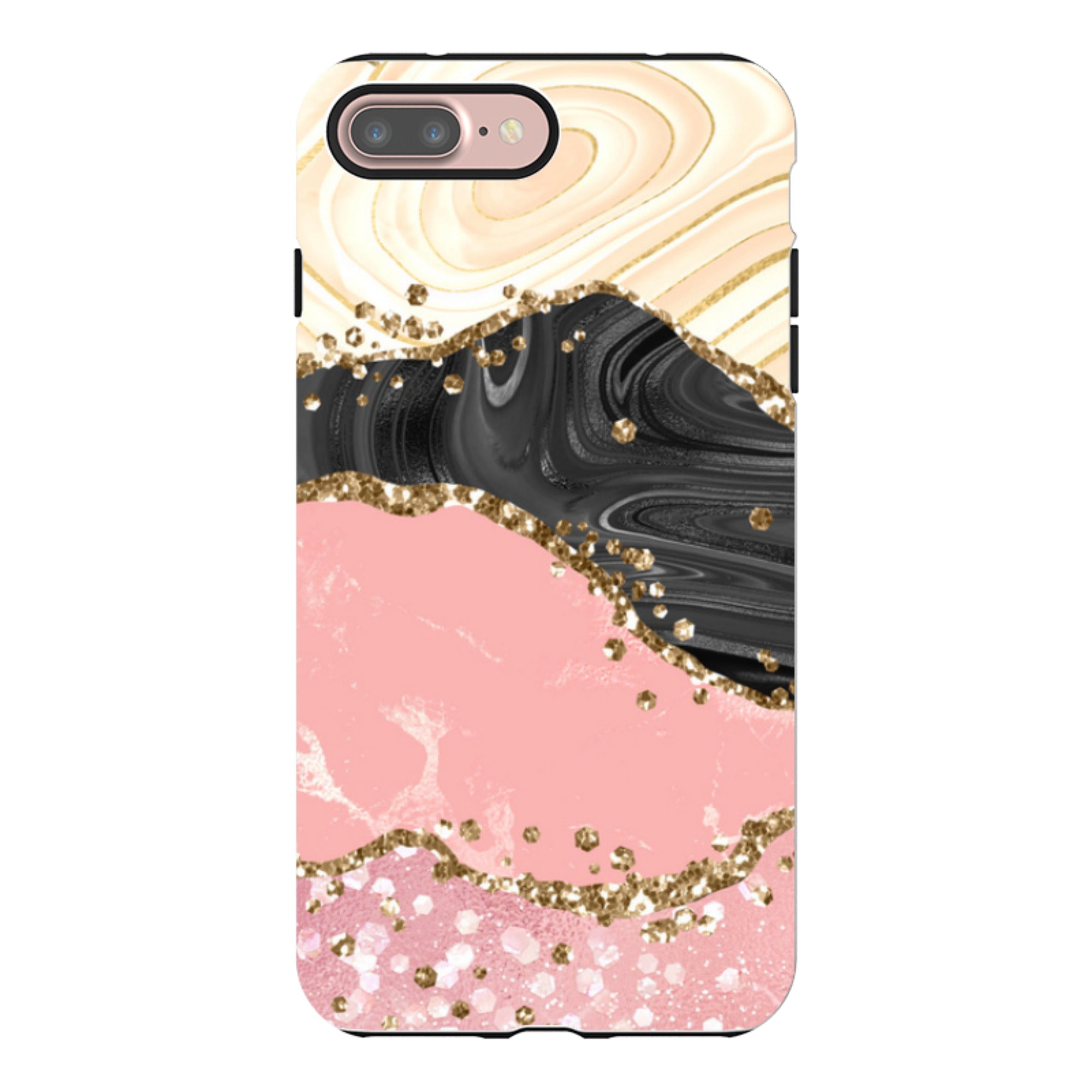 iPhone Tough Case - Blanco (case does not glitter)