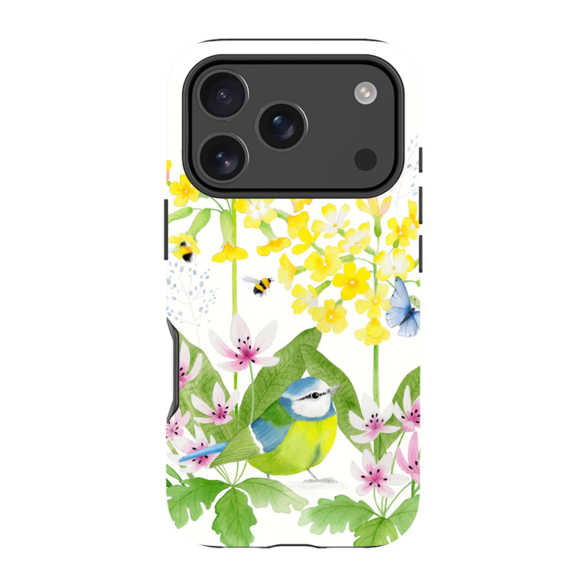 iPhone Tough Case - Blue Tit Garden By Bex Parkin