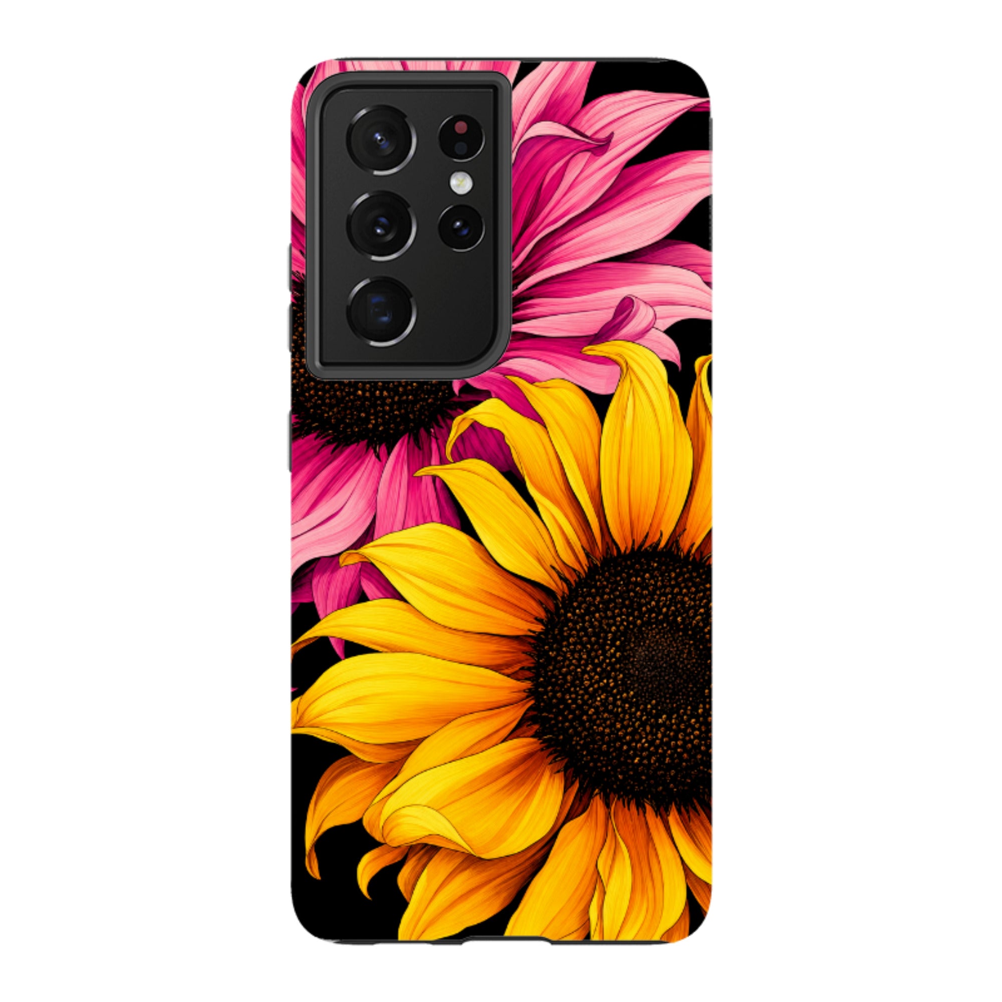 Samsung Tough Case - Yellow & Pink Sunflower