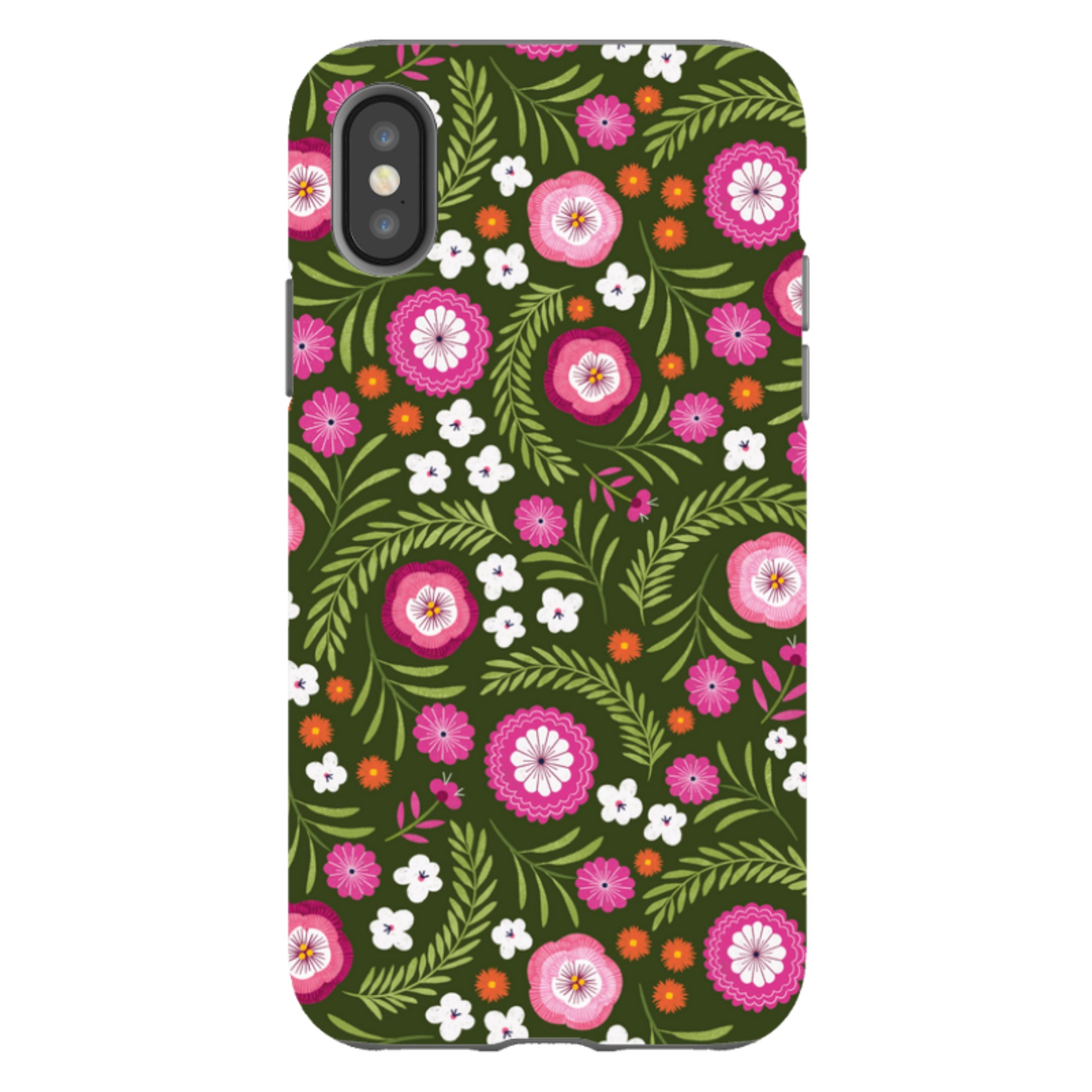 iPhone Tough Case - Posy Garden II By Ali Brookes