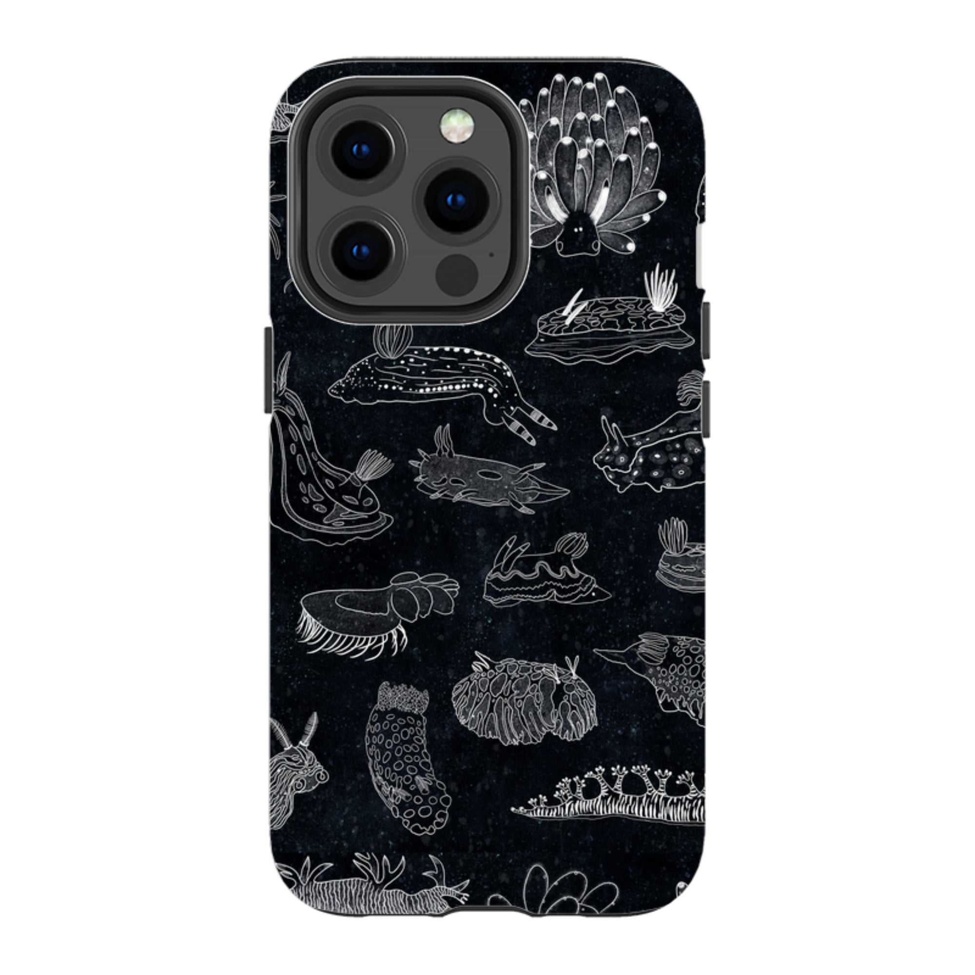 iPhone MagSafe Tough Case - Nudibranch Line Drawing By Katherine Quinn