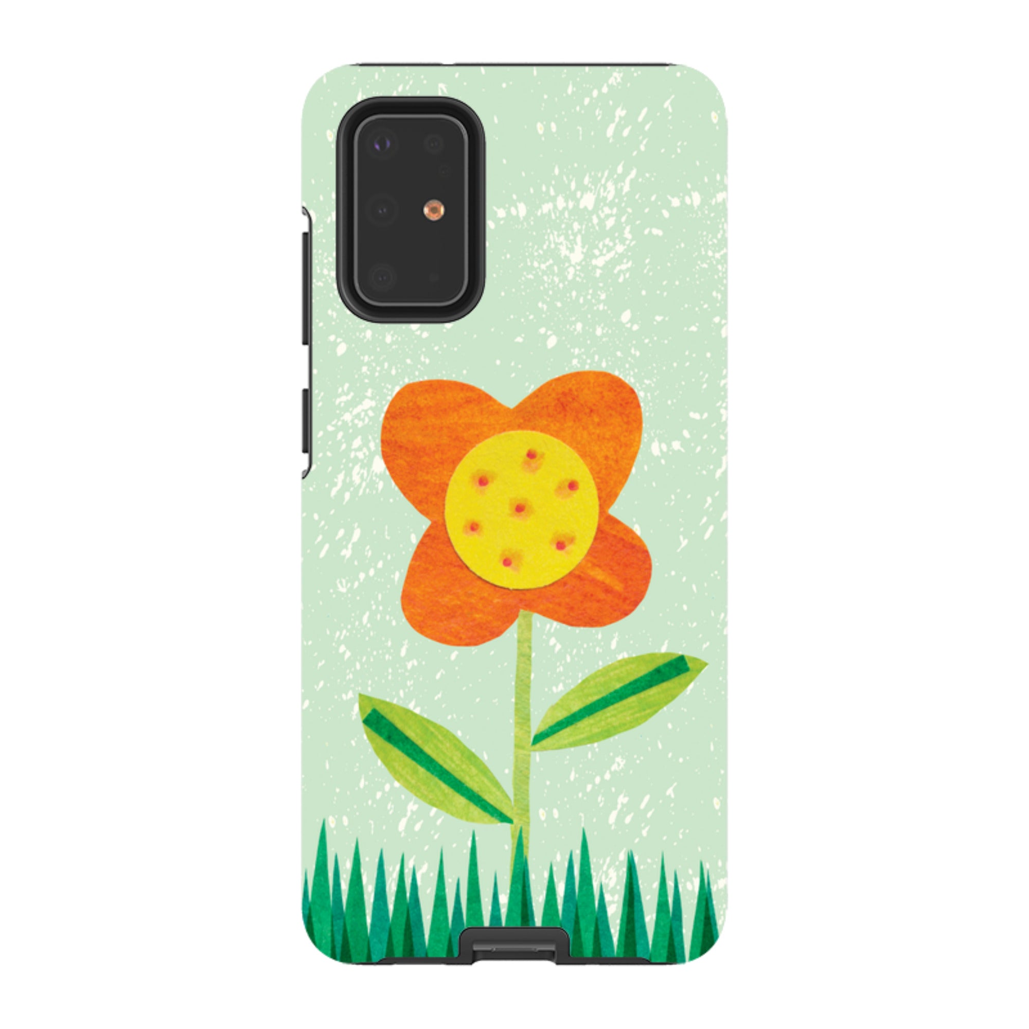 Samsung Tough Case - Orange Flower By Tracey English