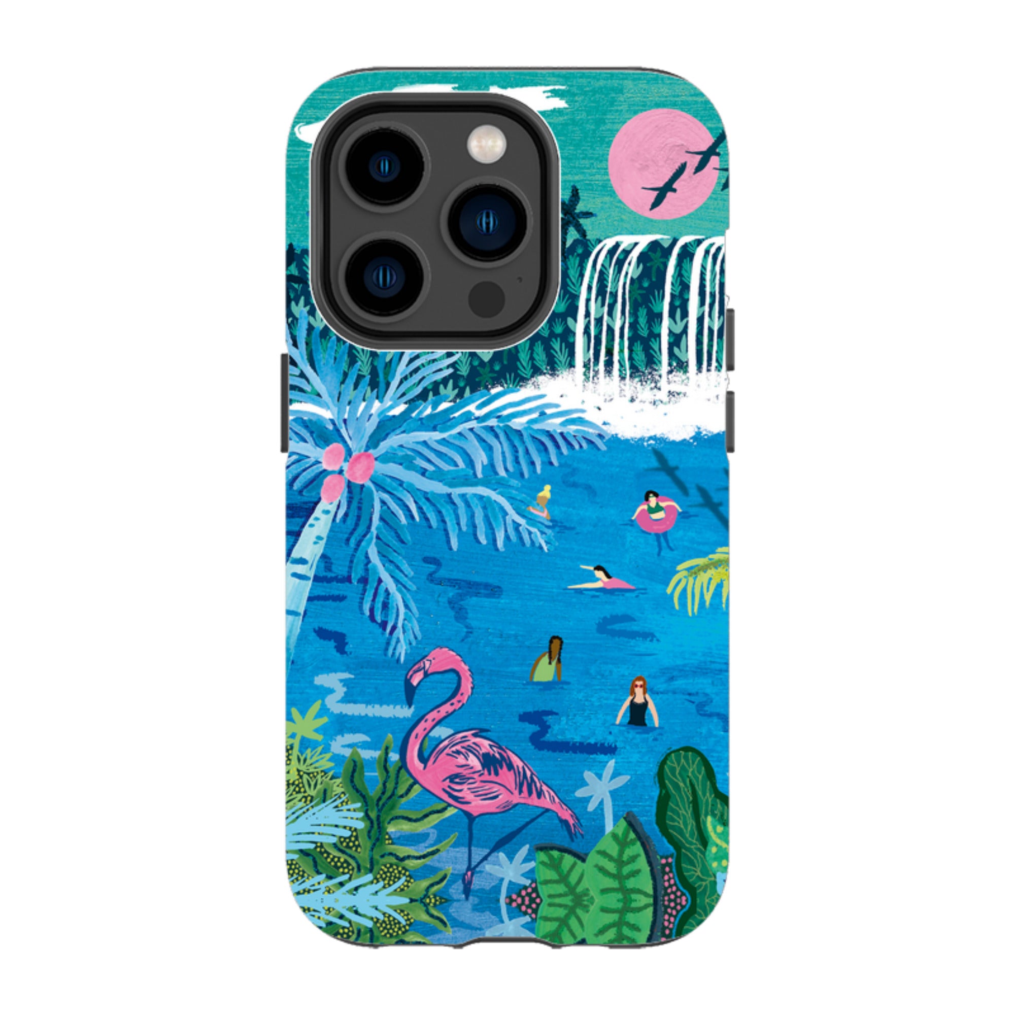 iPhone Tough Case - Palm Pool By Emma Frances Grant