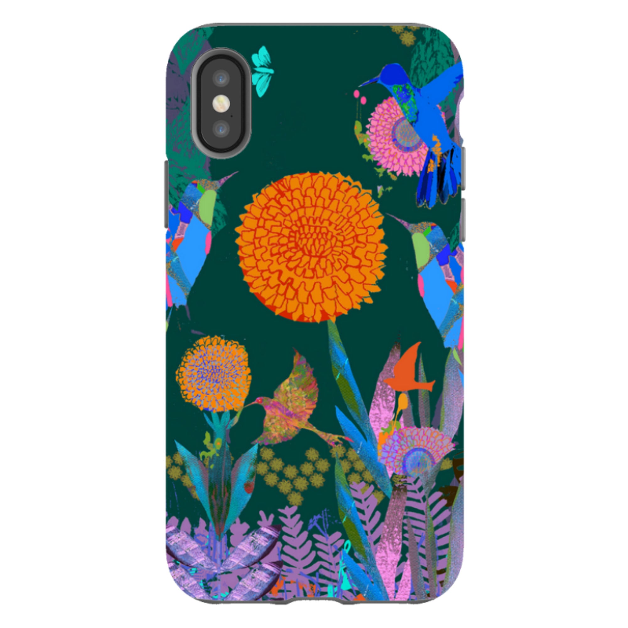 iPhone Tough Case - Hummingbird Forest By Tiffany Lynch