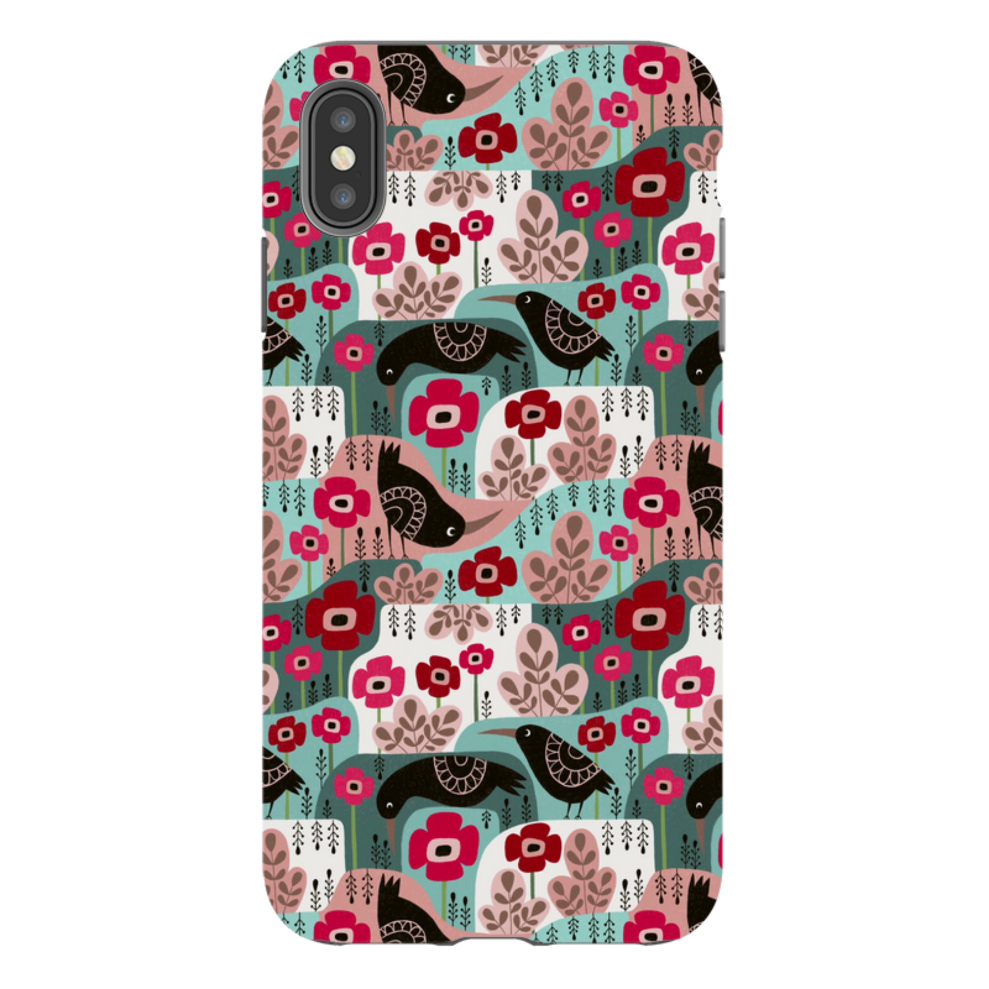 iPhone Tough Case - Poppies And Crow By Suzy Taylor