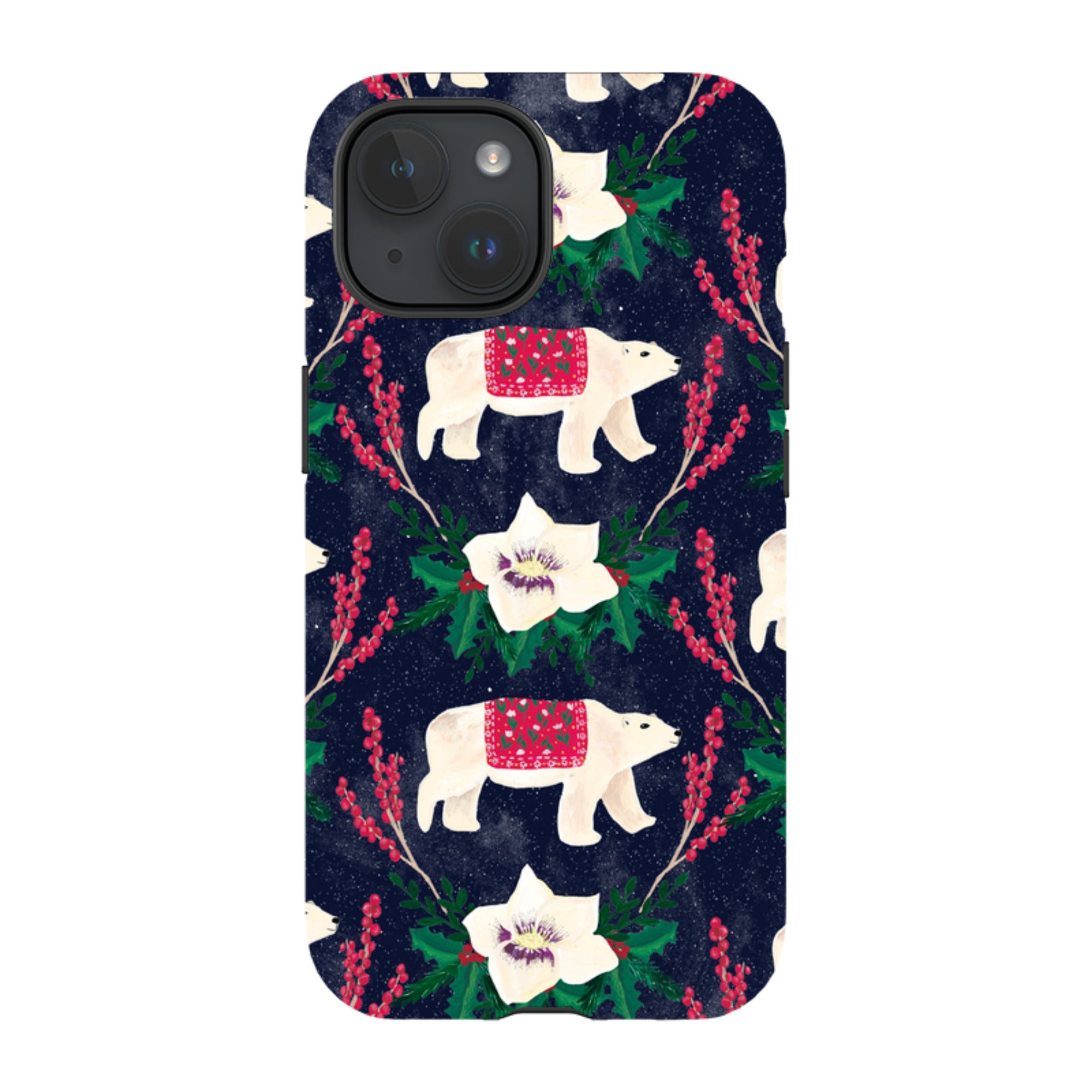 iPhone Tough Case - Midnight Polar Bears By Abby Jacobs