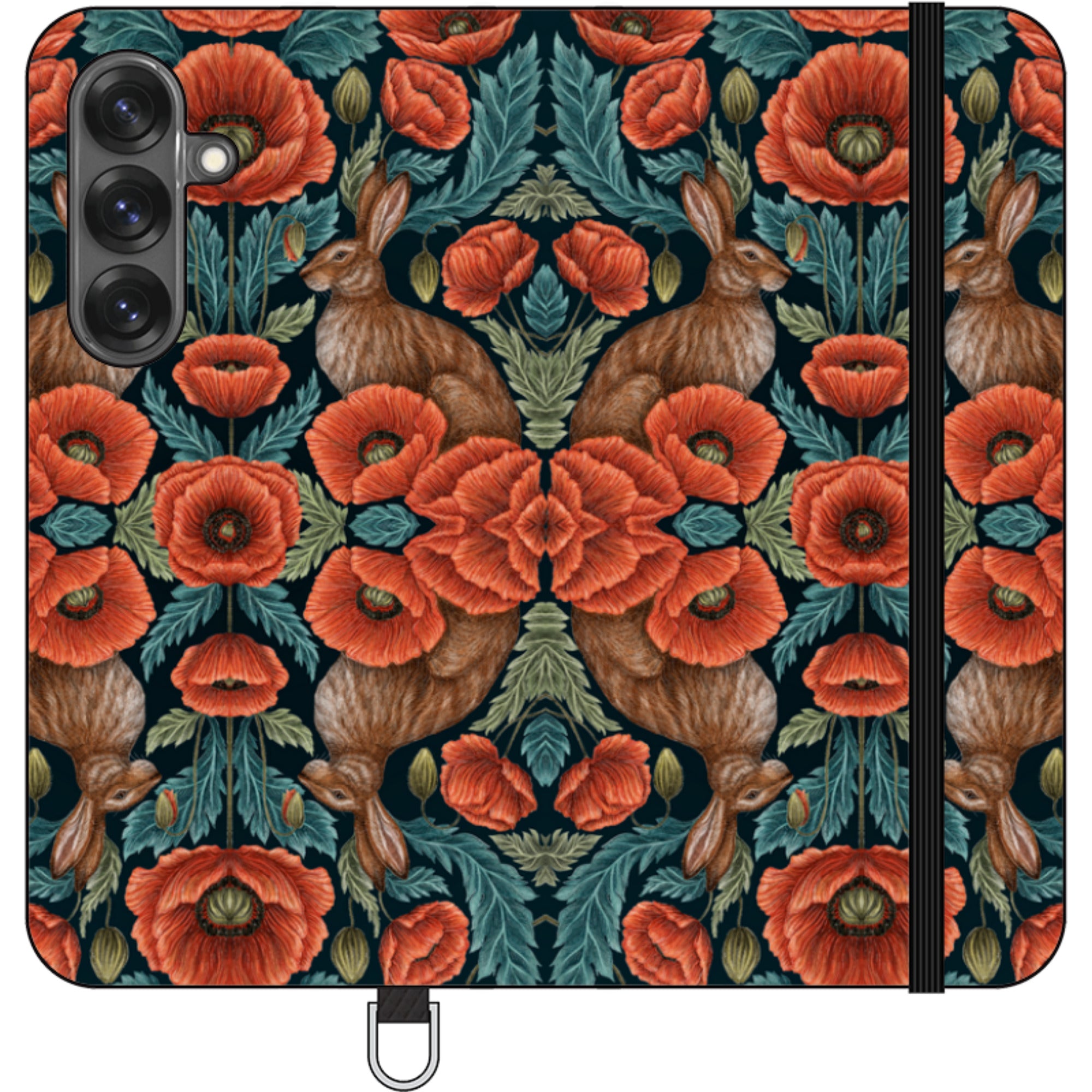 Poppy Red Wallet Case By Catherine Rowe