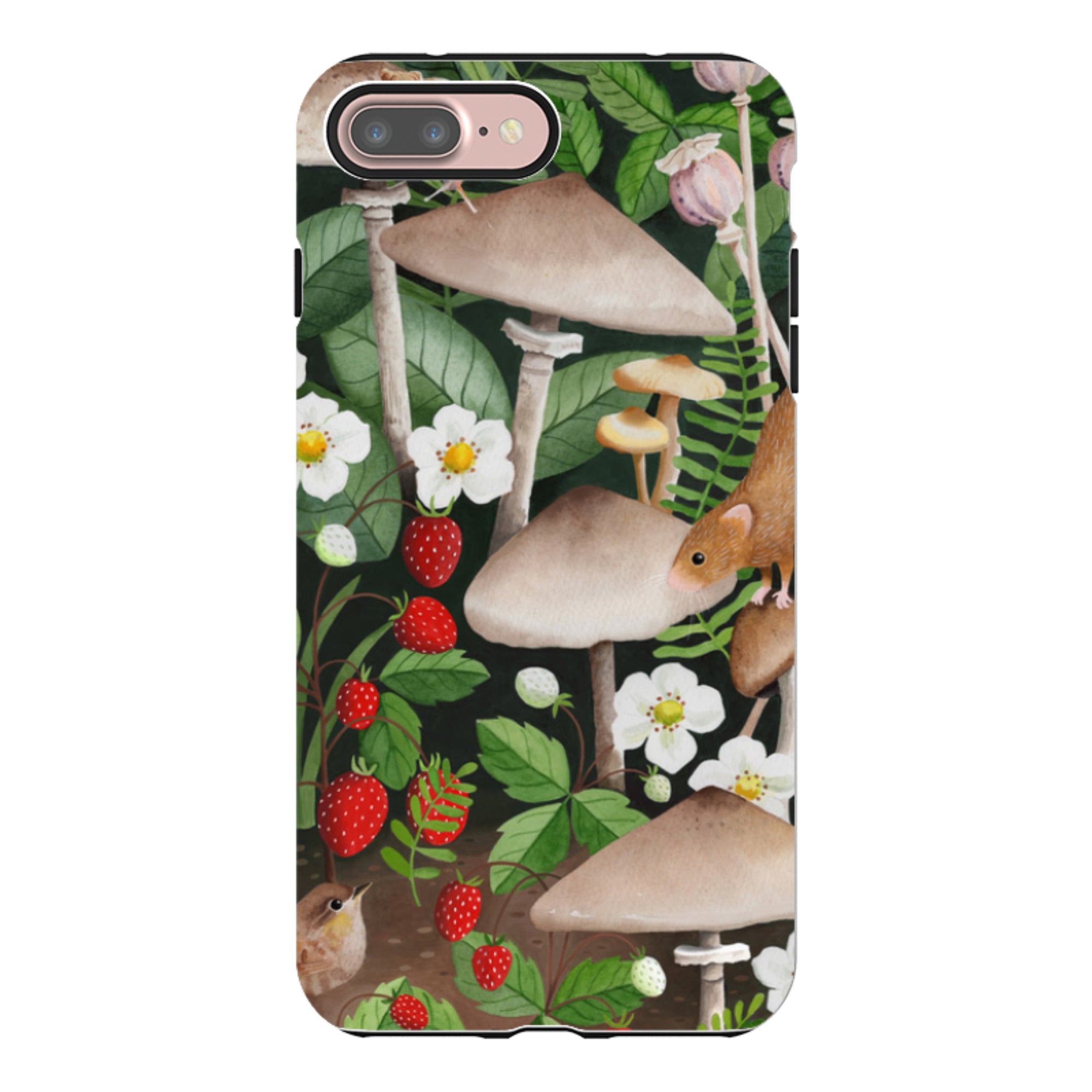 iPhone Tough Case - Strawberry Patch By Bex Parkin