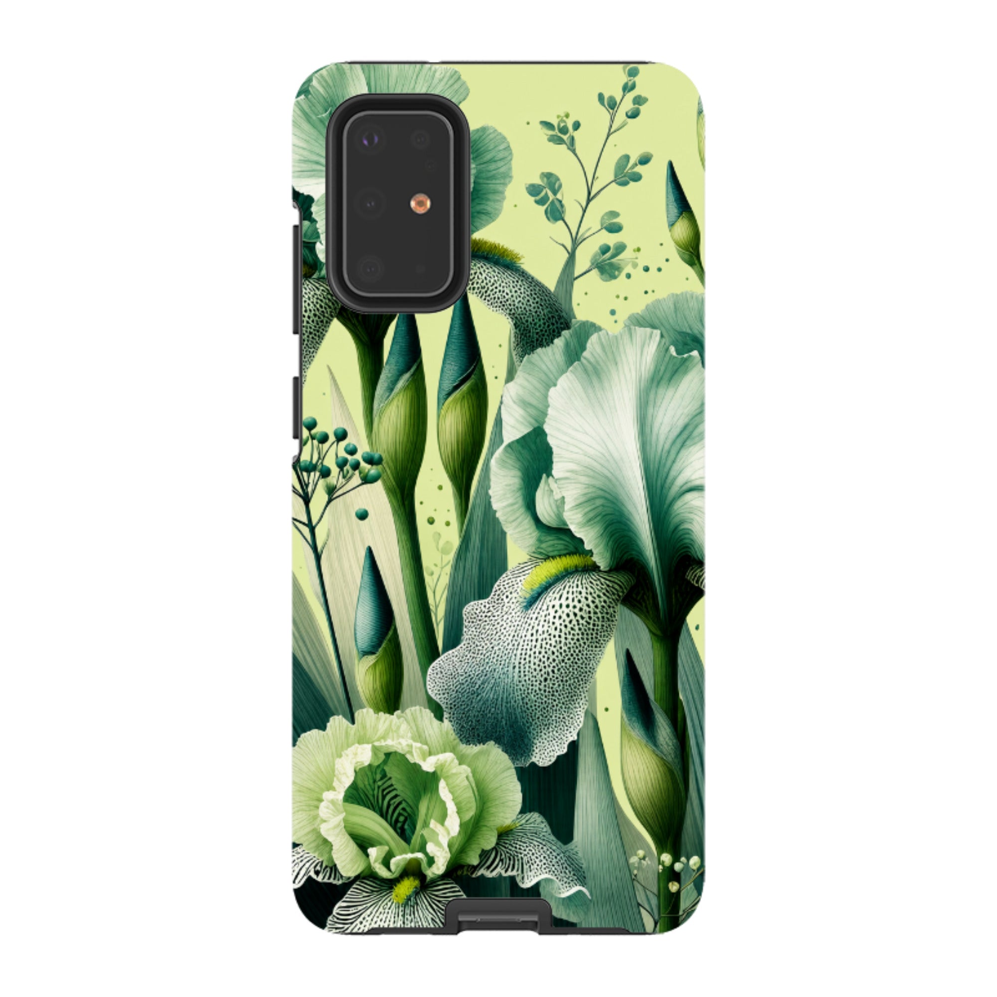 Samsung Tough Case - Sage Green Iris Floral