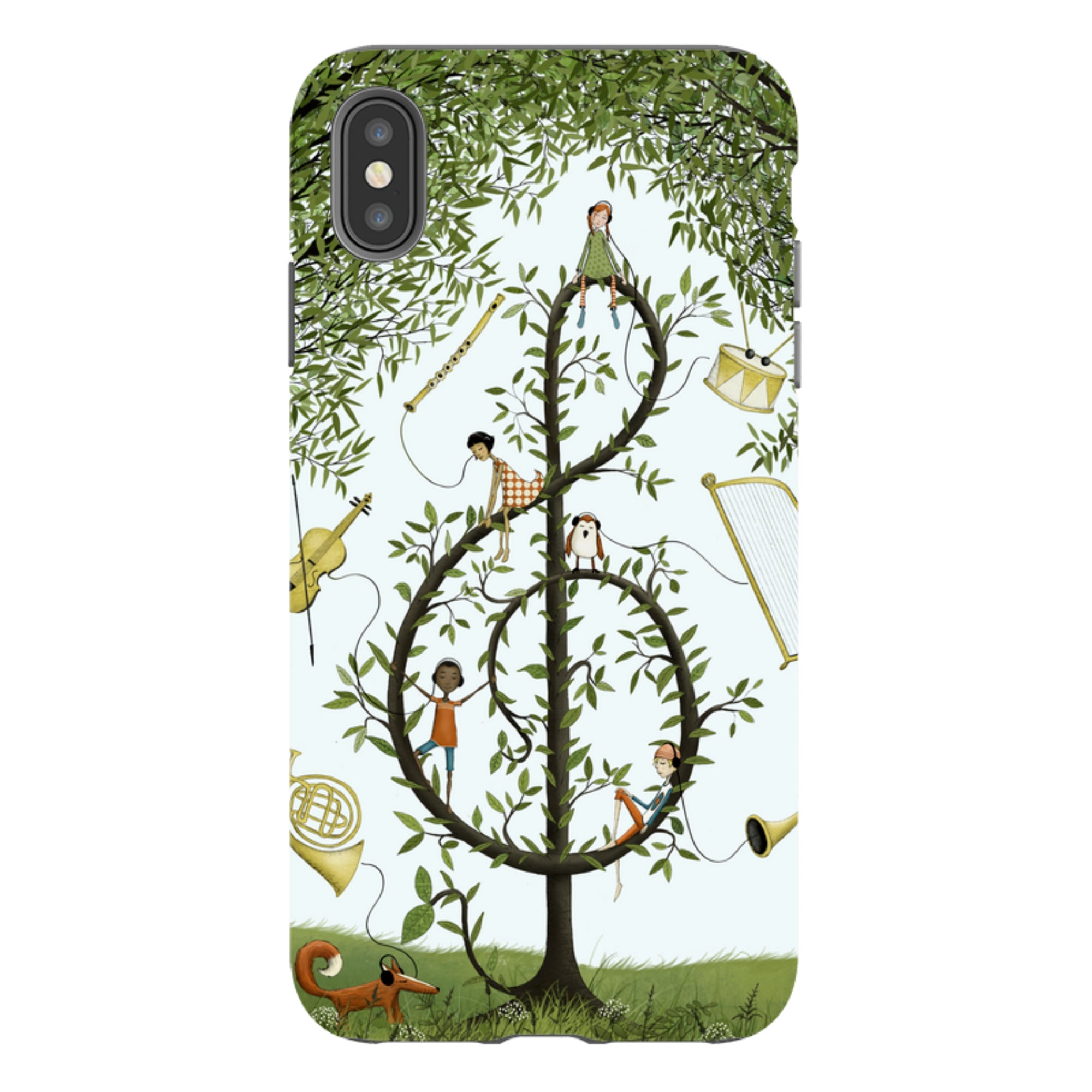 iPhone Tough Case - Music Tree By Maja Lindberg
