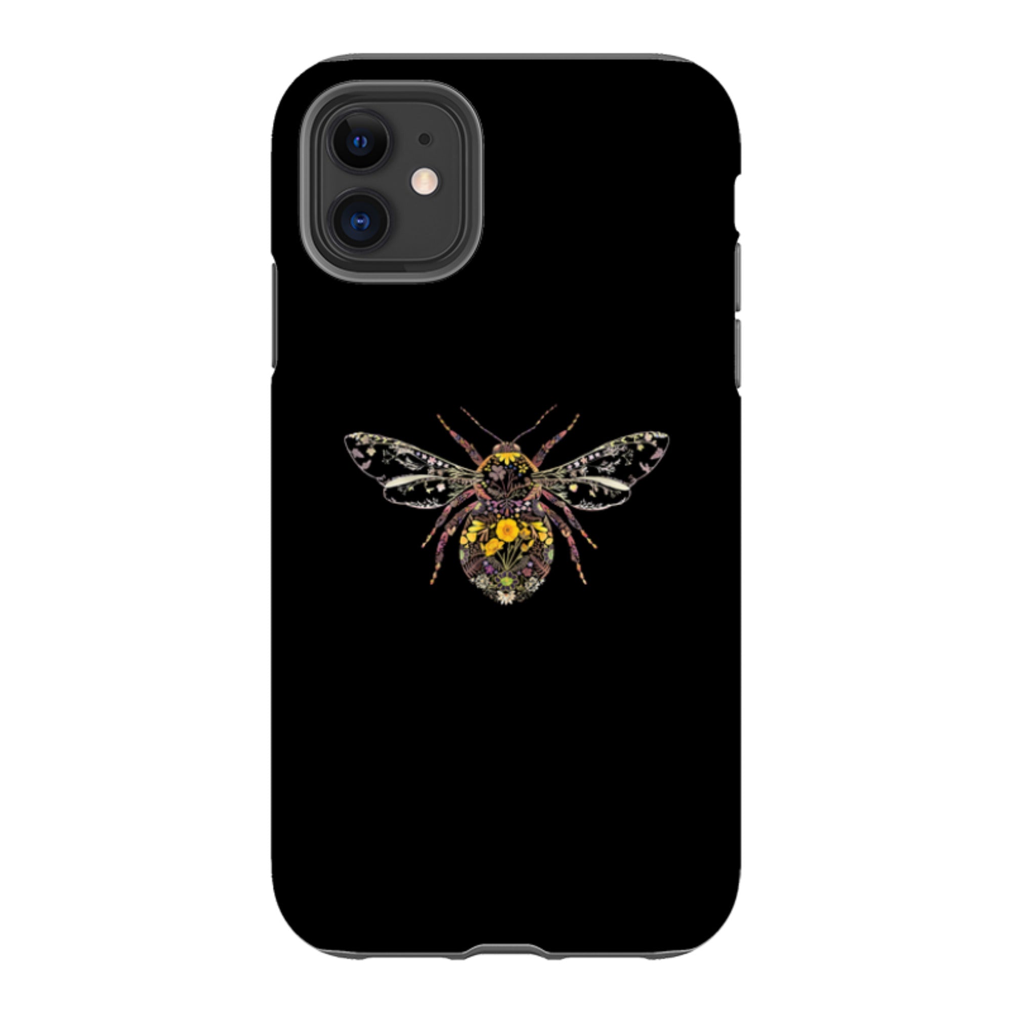 iPhone Tough Case - Floral Bumble Bee By Helen Ahpornsiri