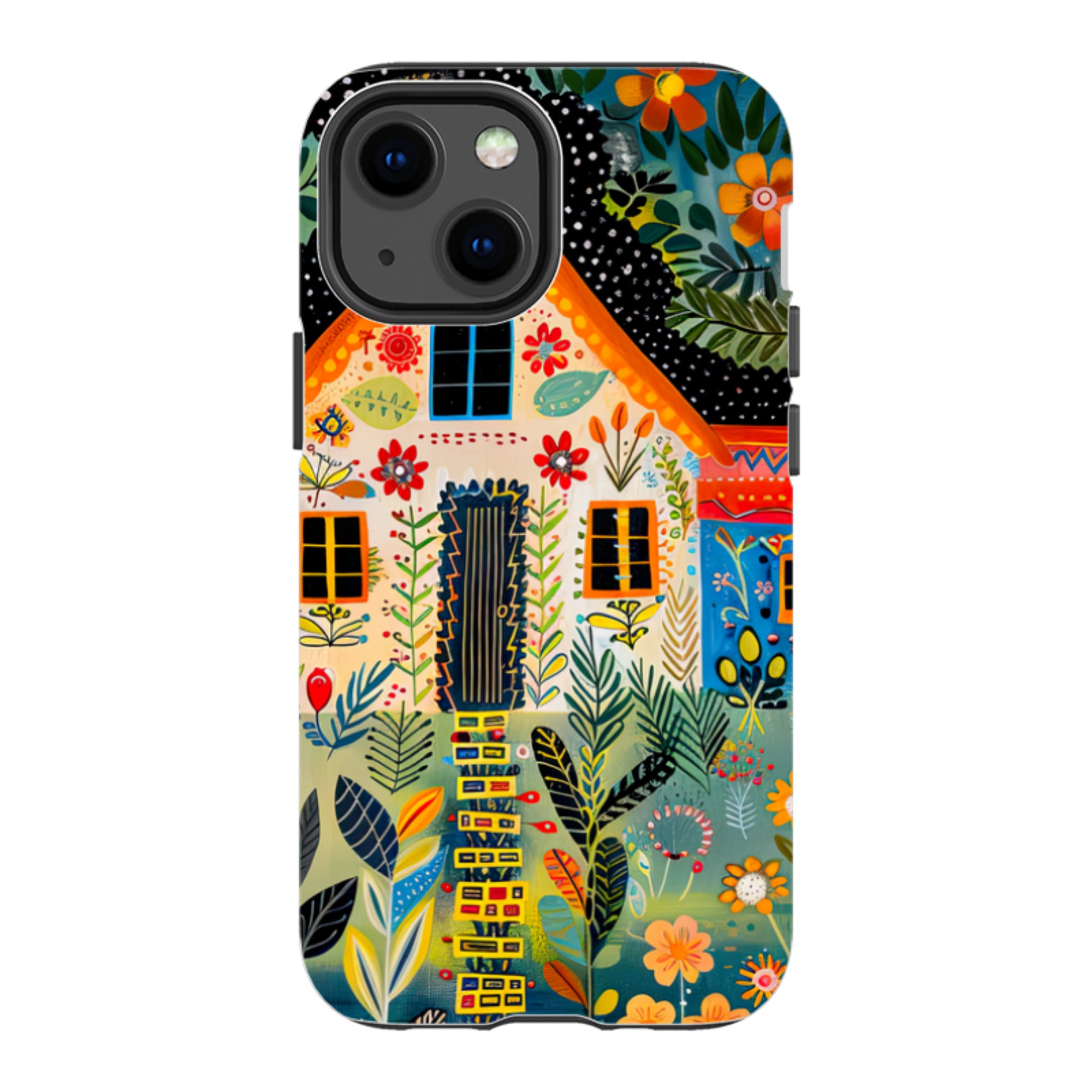 iPhone Case - Folk Art House II