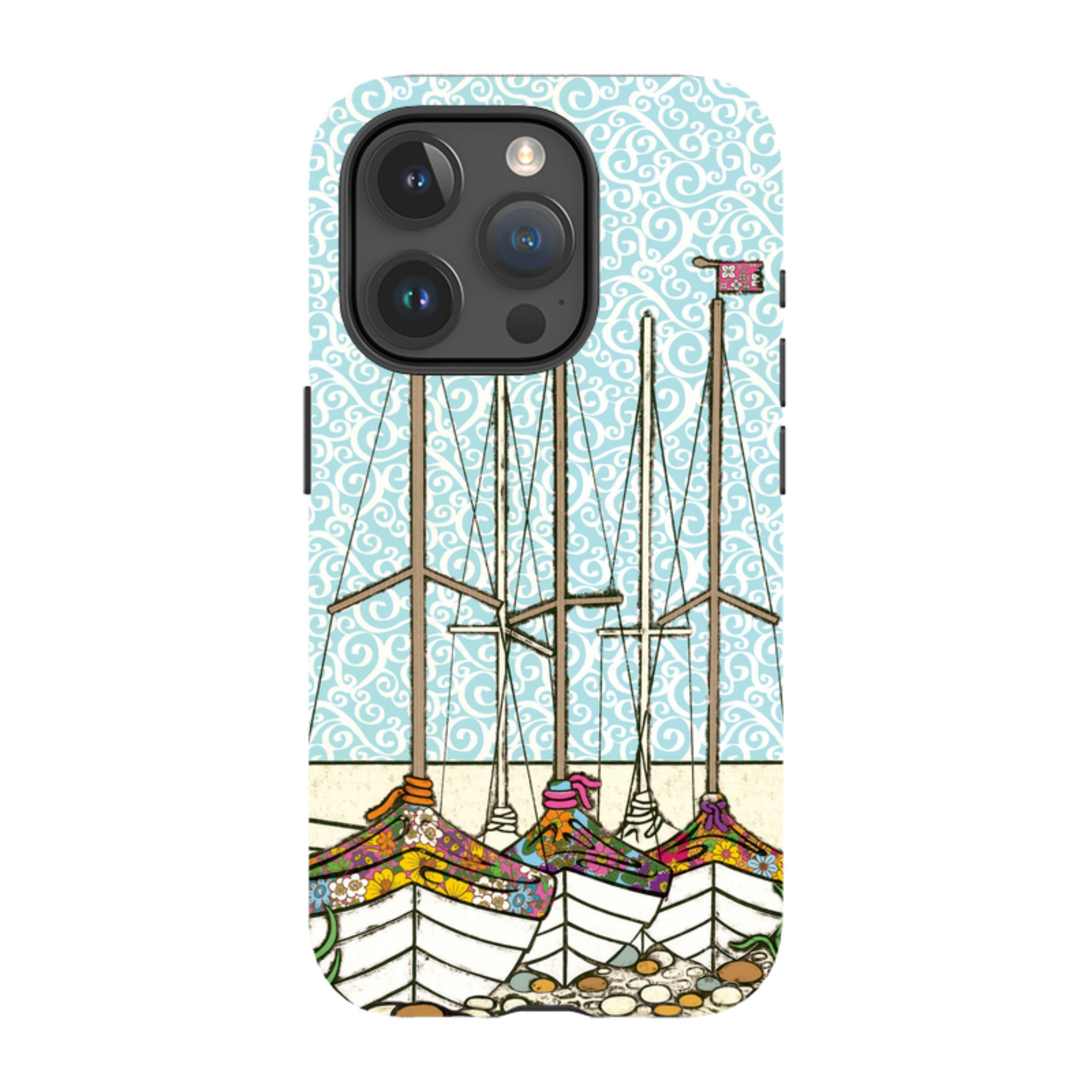 iPhone Tough Case - Boats At Rest By Amelia Bowman