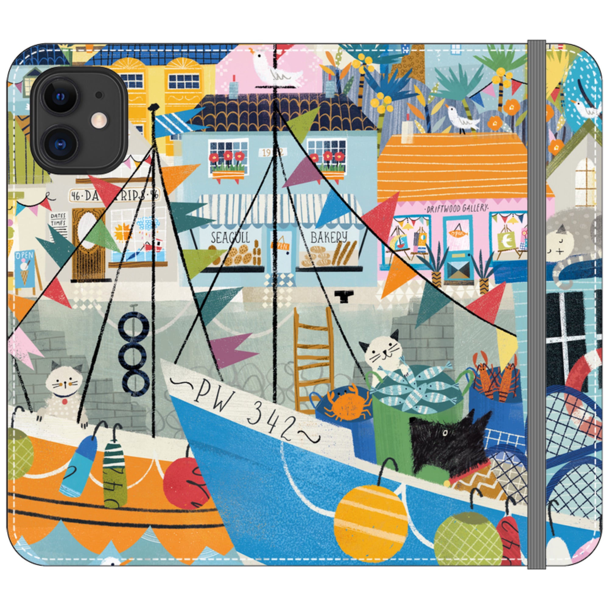 Night Harbour Wallet Case By Ali Brookes