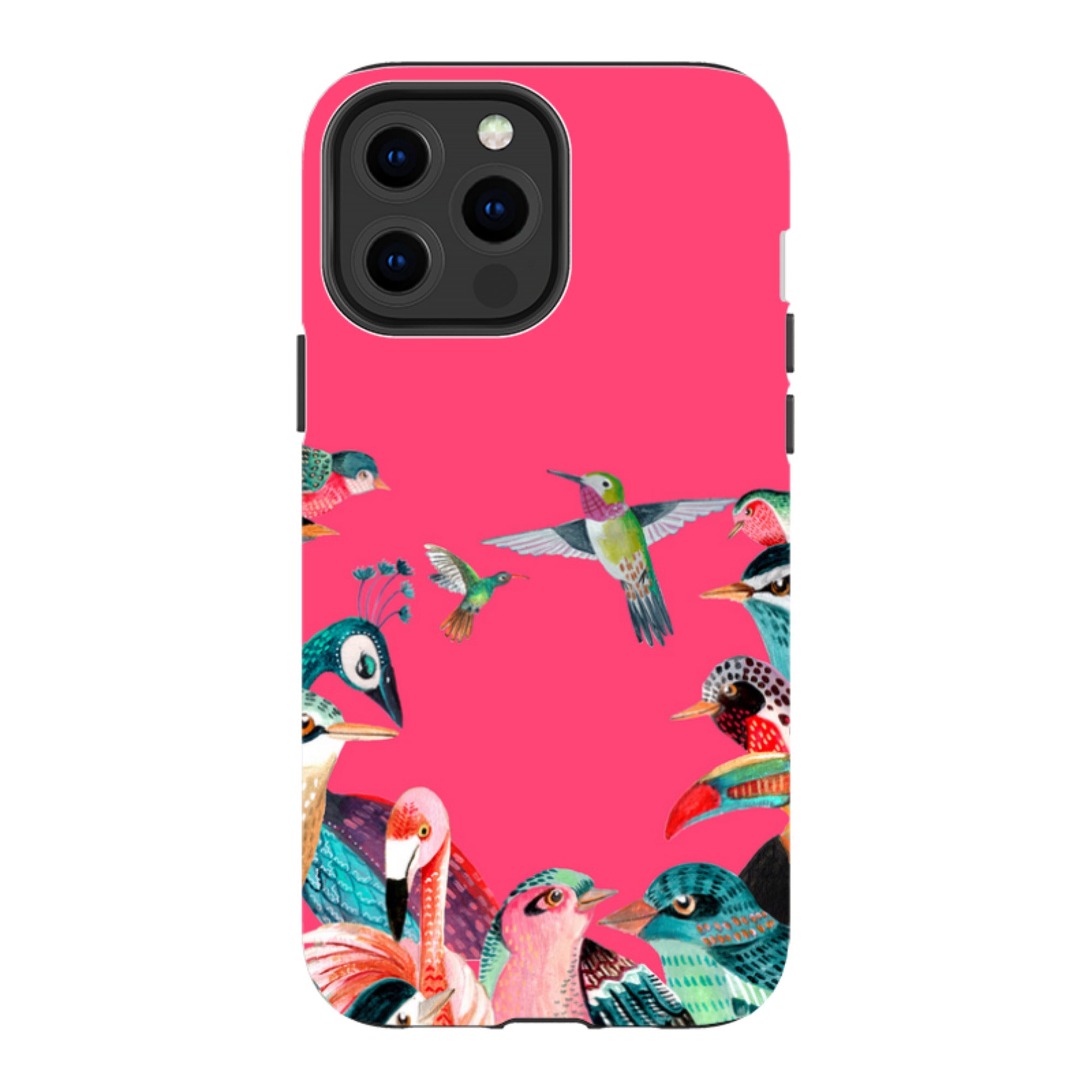 iPhone Tough Case - Pink Birds By Caroline Bonne Muller