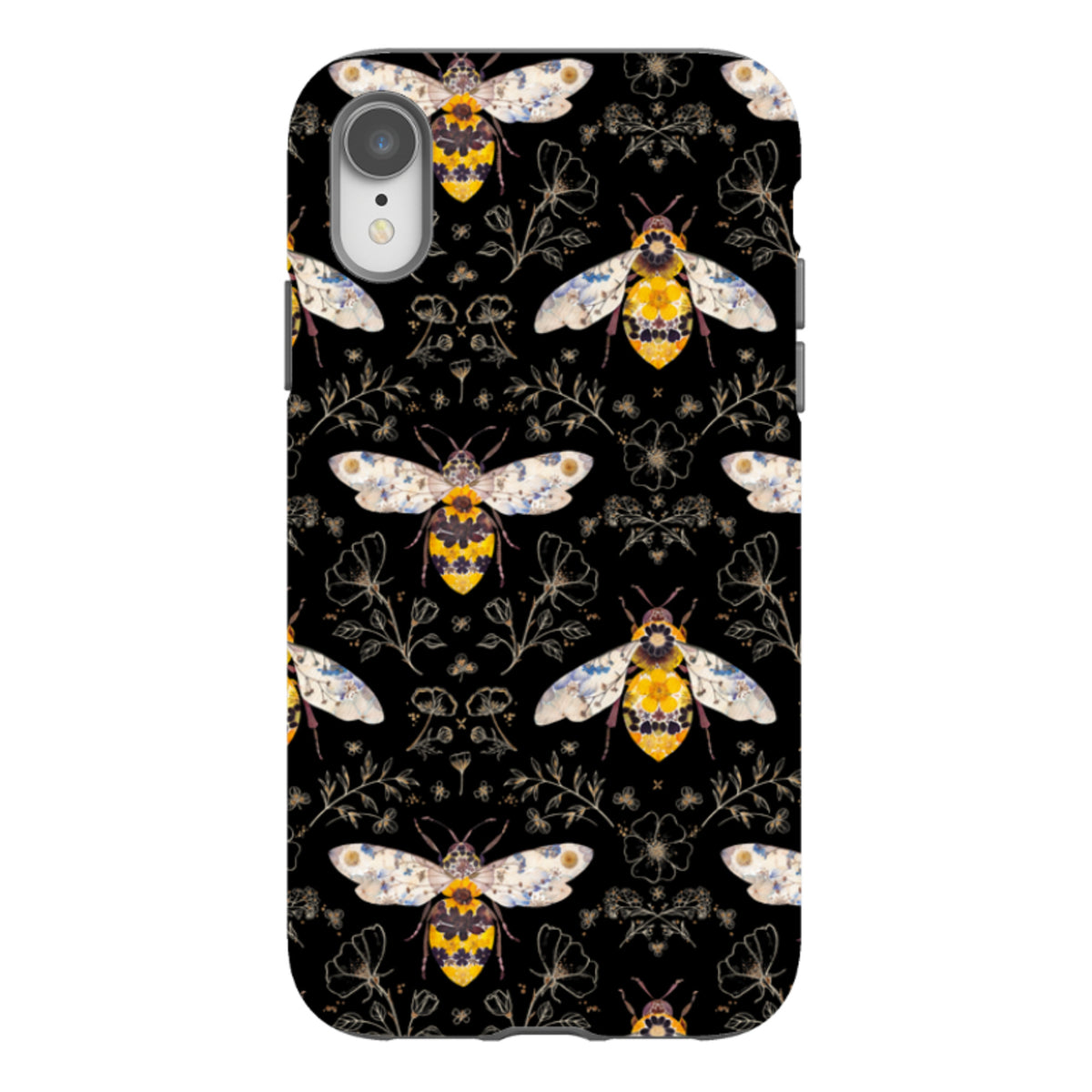 iPhone Tough Case - Midnight Bumble Bee Multi By Helen Ahpornsiri