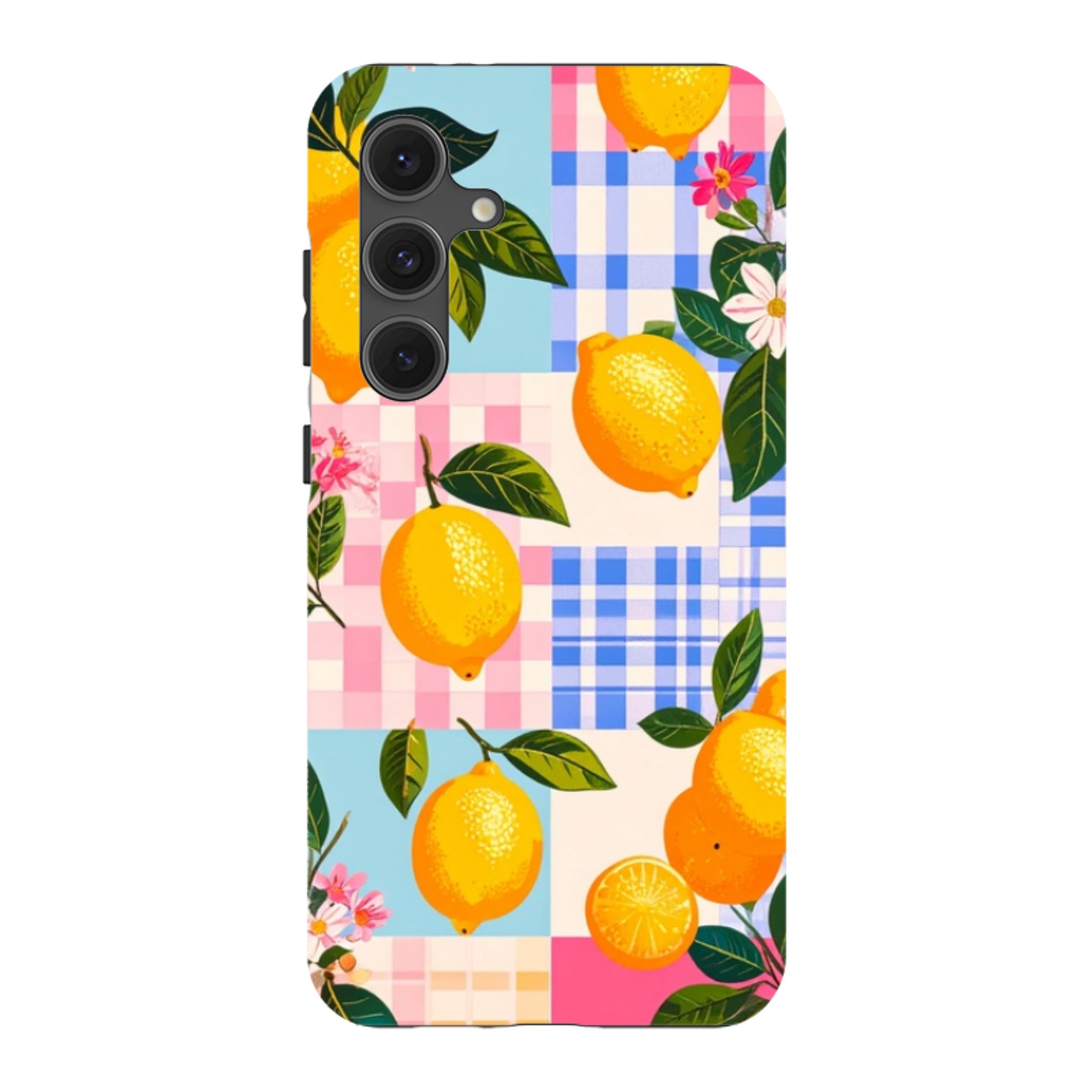 Samsung Tough Case - Lemons and Checks