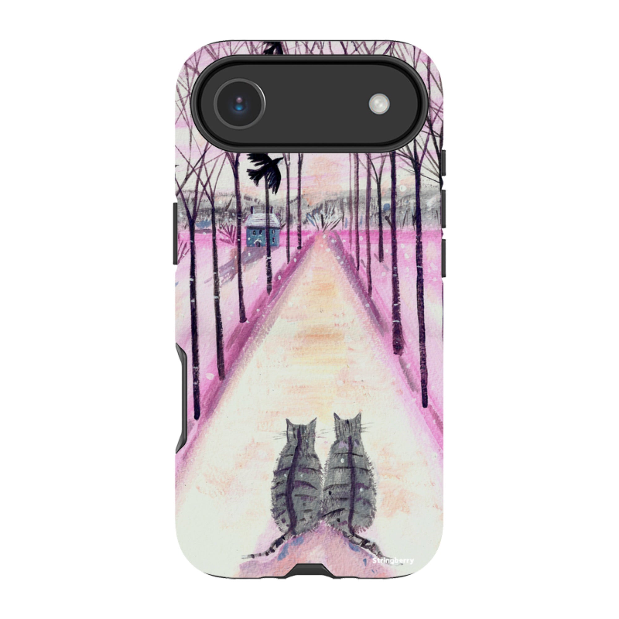 iPhone Tough Case - Winter Cats By Mary Stubberfield