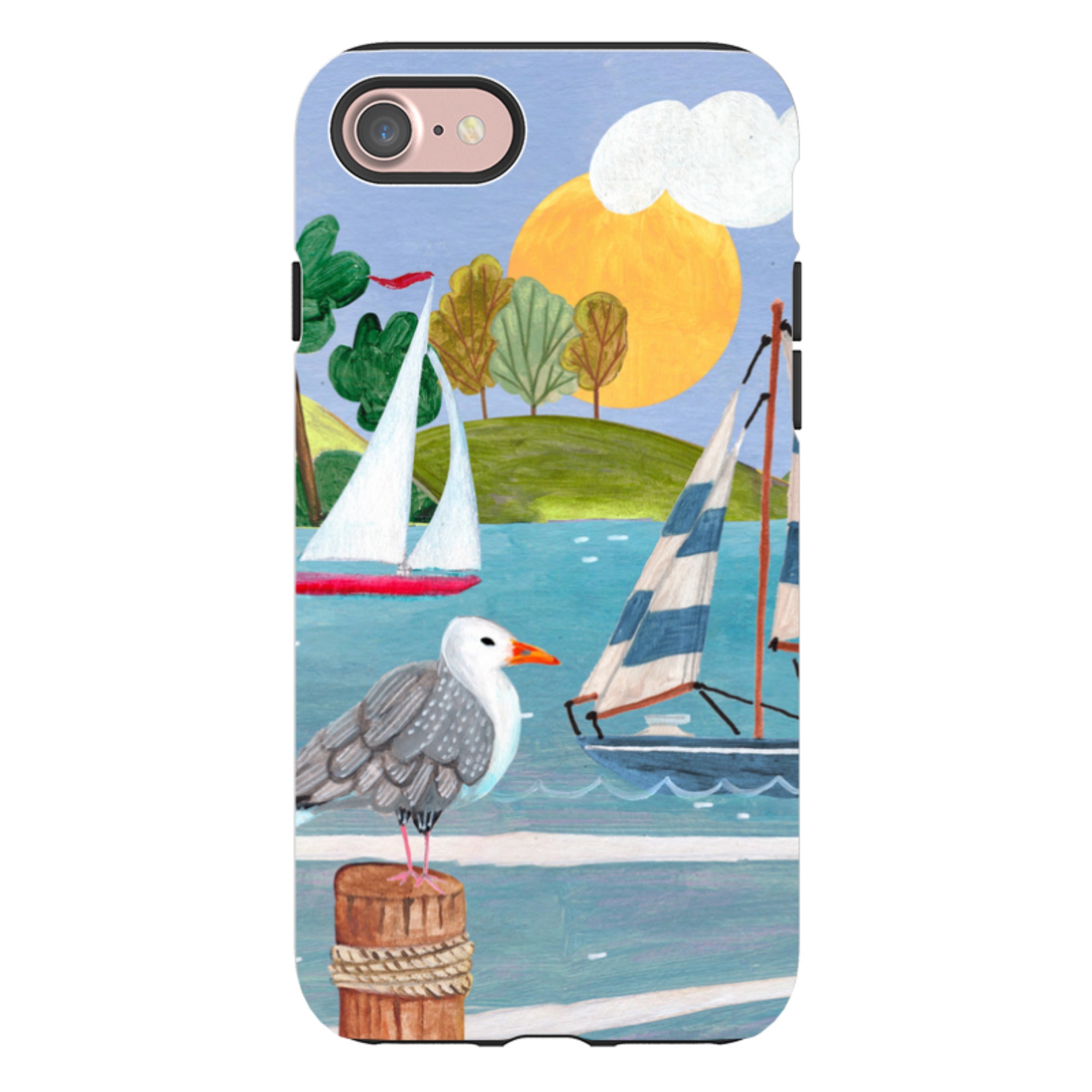 iPhone Tough Case - Sailing By Caroline Bonne Muller