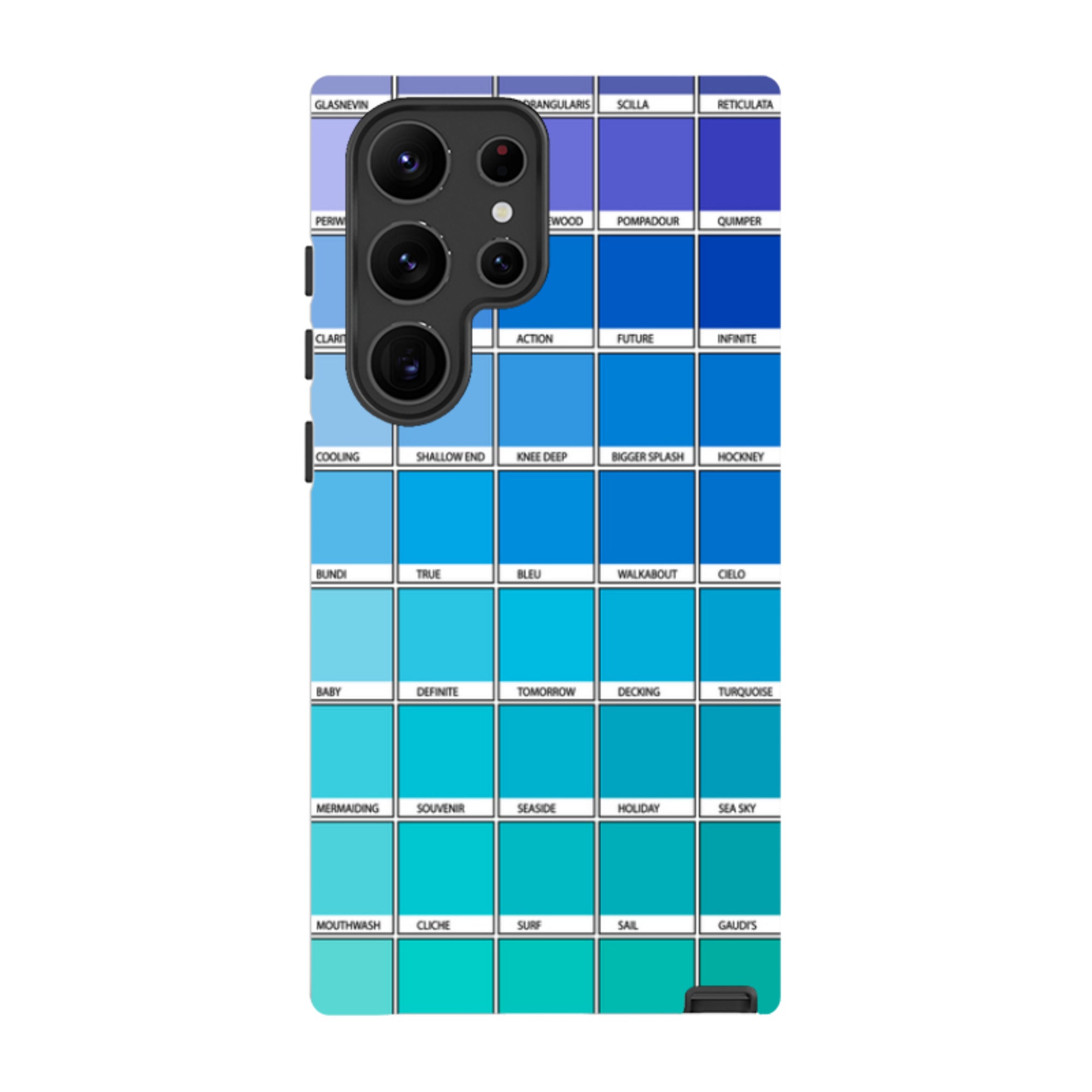 Samsung Tough Case - Blue Chromology By Kitty Joseph
