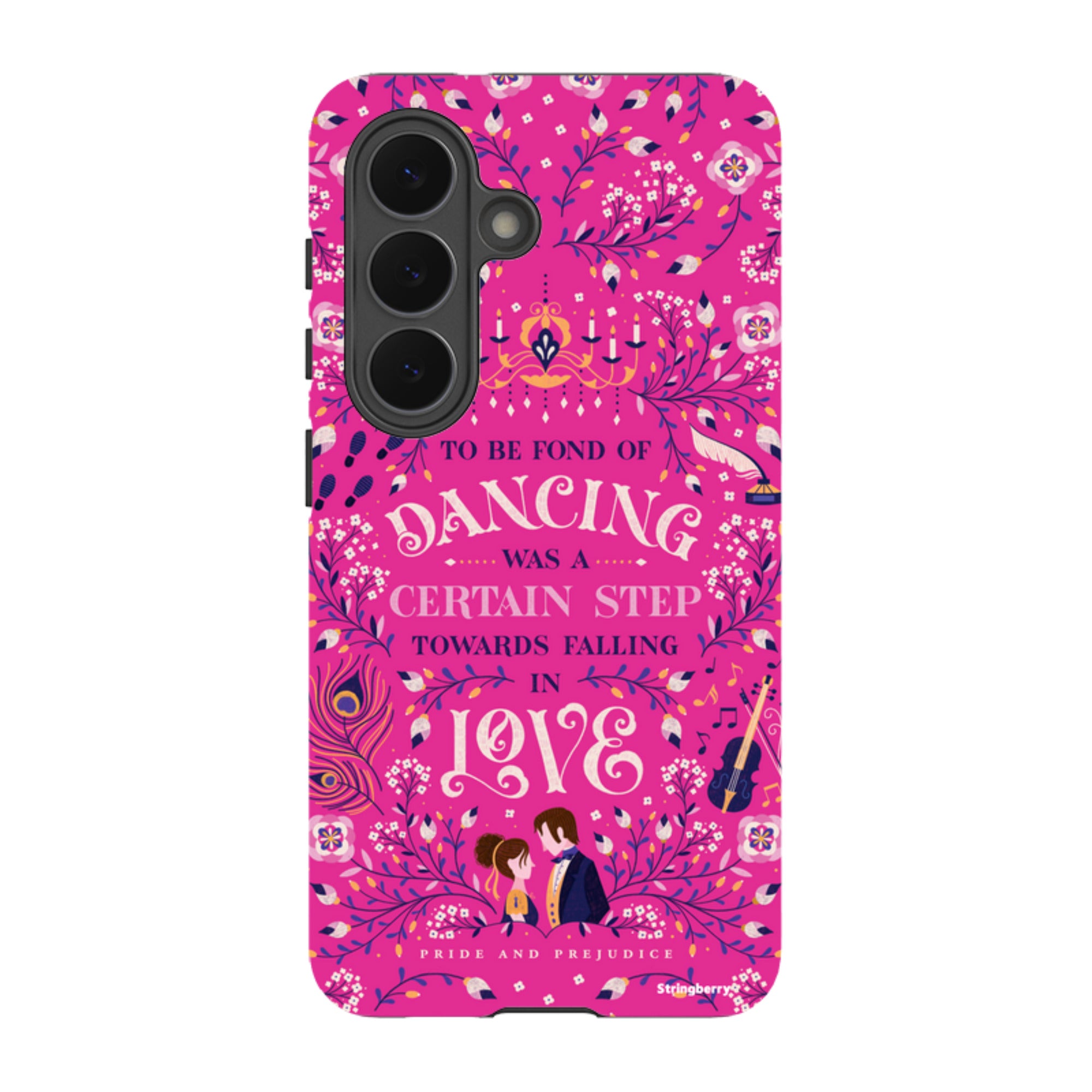 Samsung Tough Case - Pride And Prejudice Pink By Jenny Zemanek