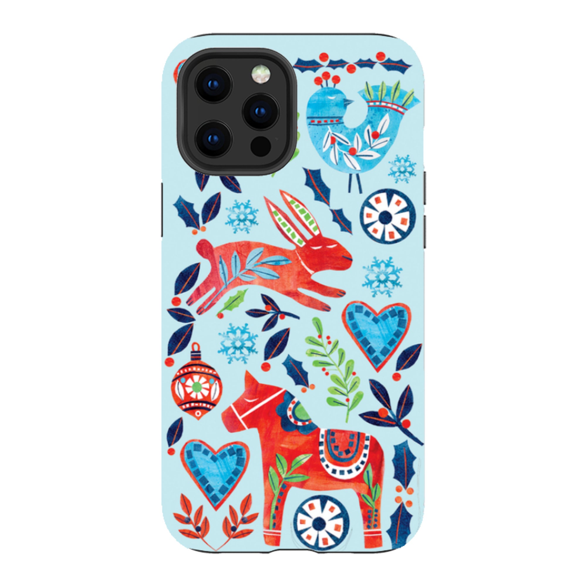 iPhone Tough Case - Scandi Holidays By Tracey English