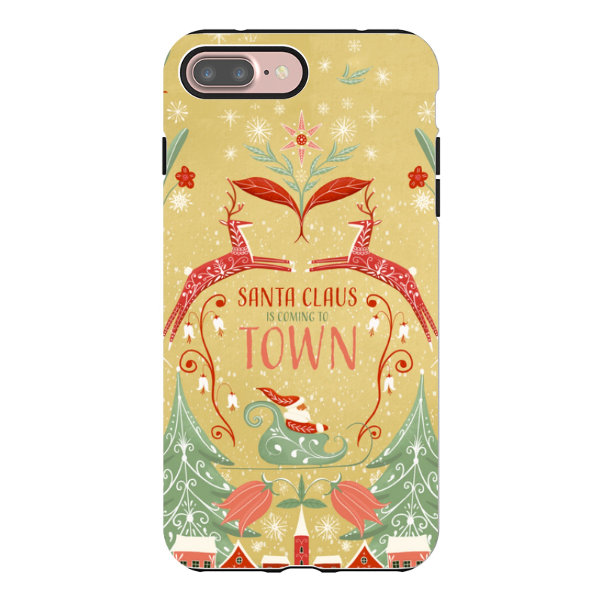 iPhone Tough Case - Santa Claus Is Coming To Town By Maja Lindberg