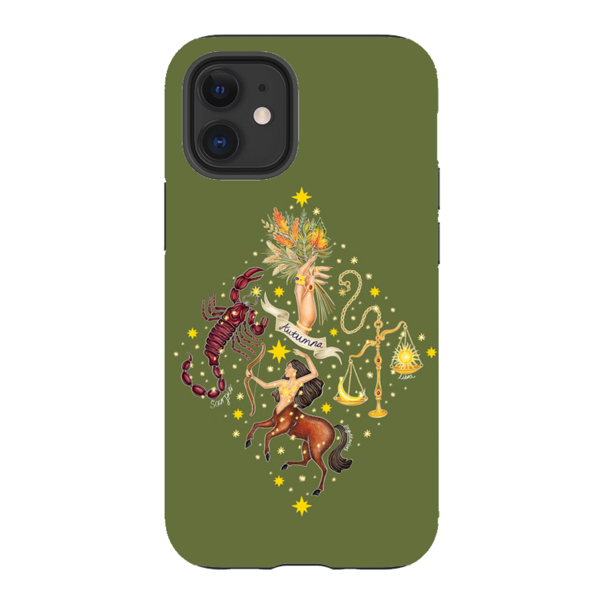 iPhone Tough Case - Autumn Zodiac By Catherine Rowe