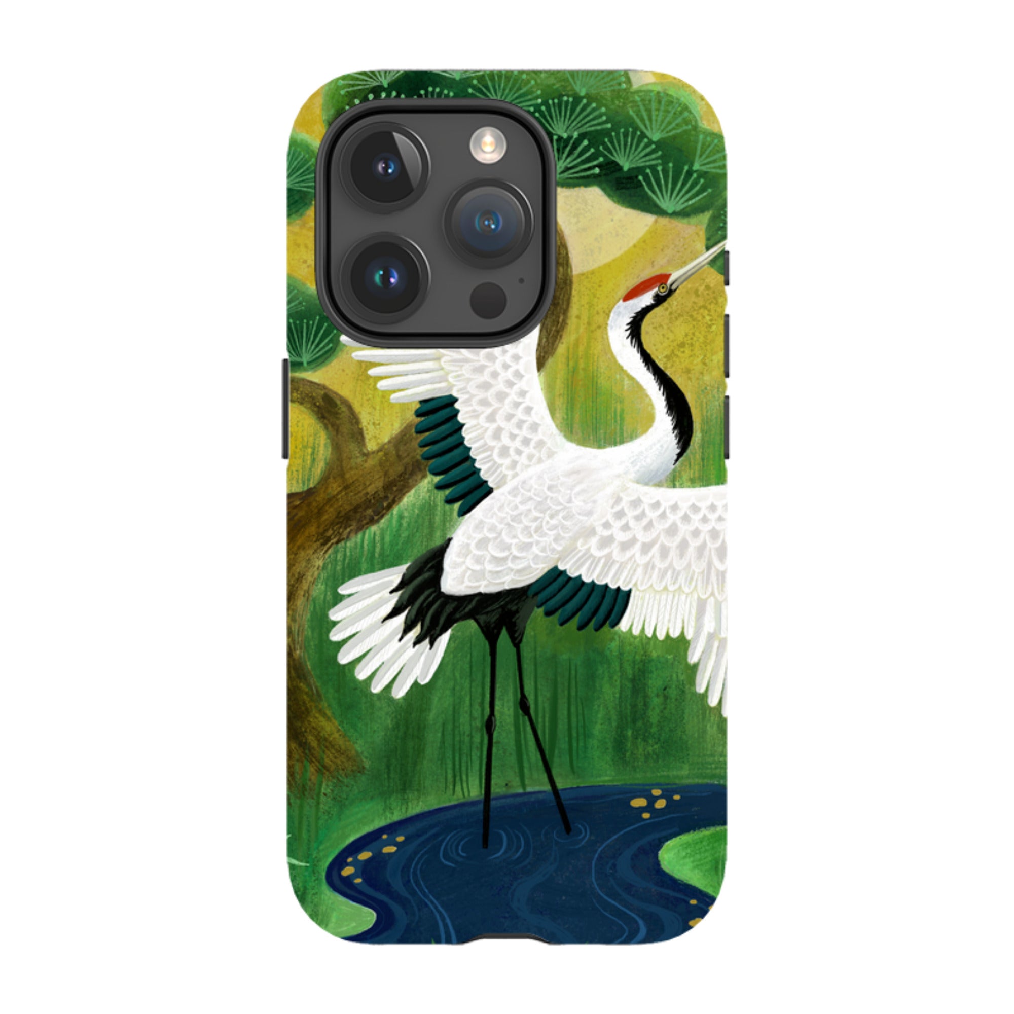 iPhone Tough Case - Crane By Bex Parkin