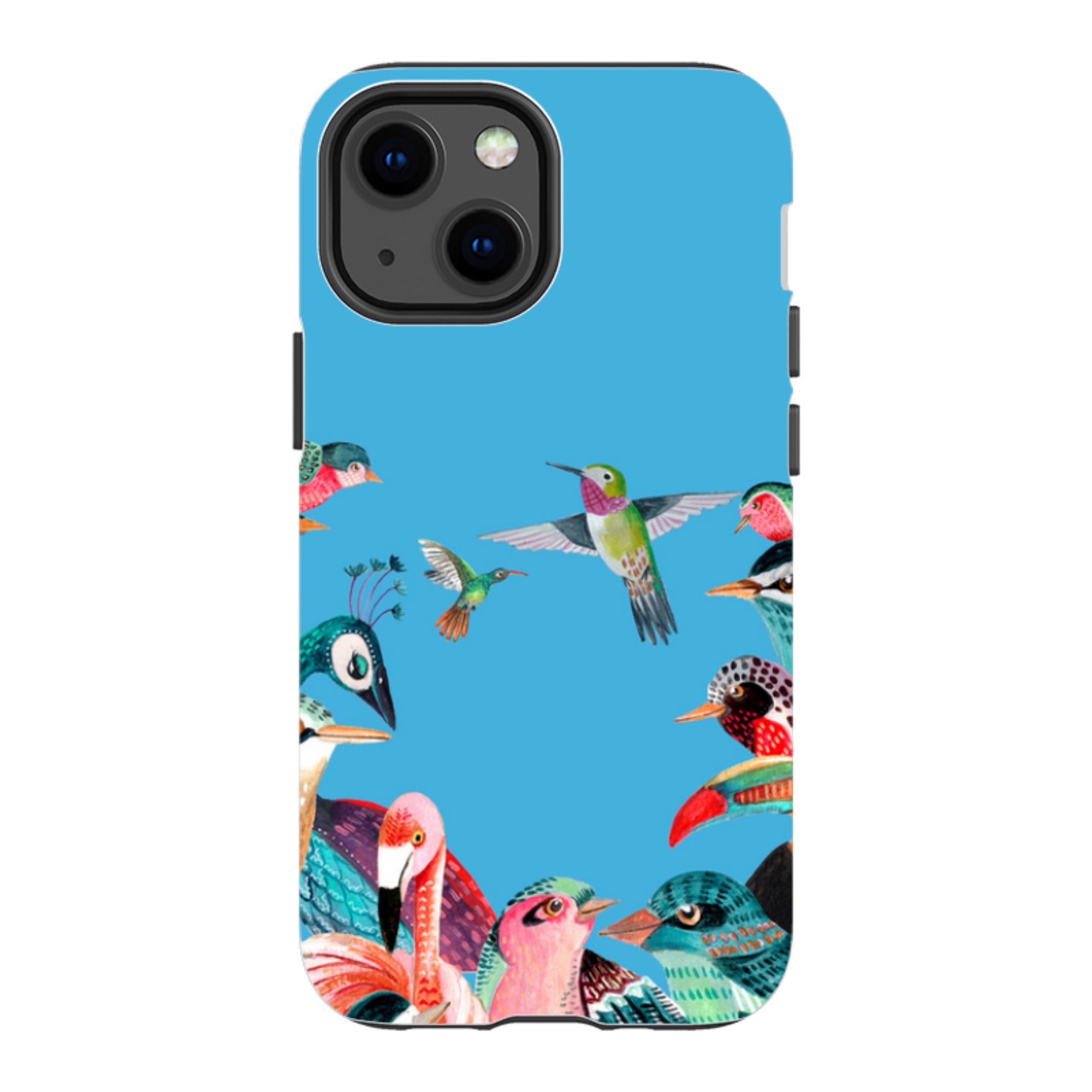 iPhone Tough Case - Blue Birds By Caroline Bonne Muller
