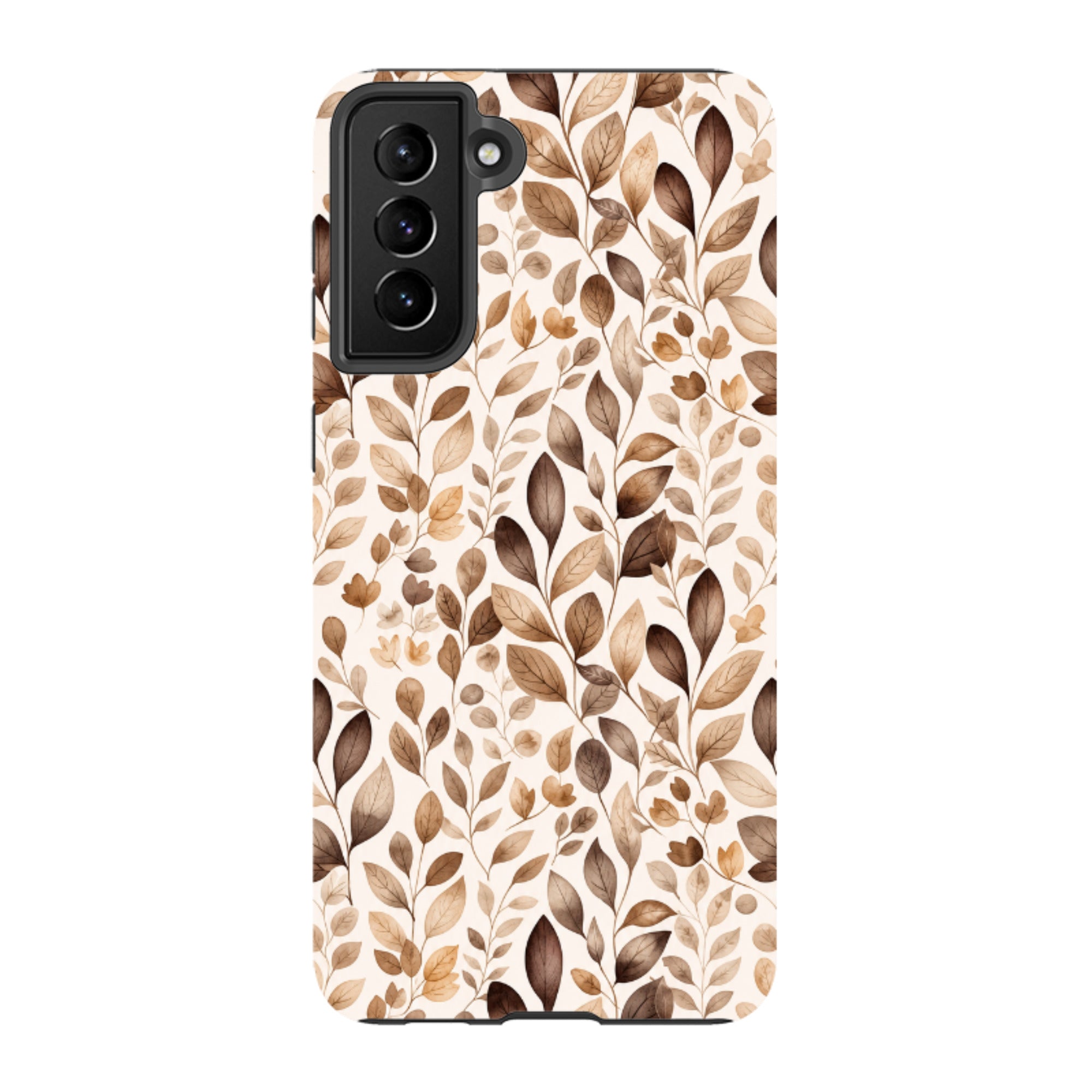 Samsung Tough Case - Beige Aesthetic Leaves
