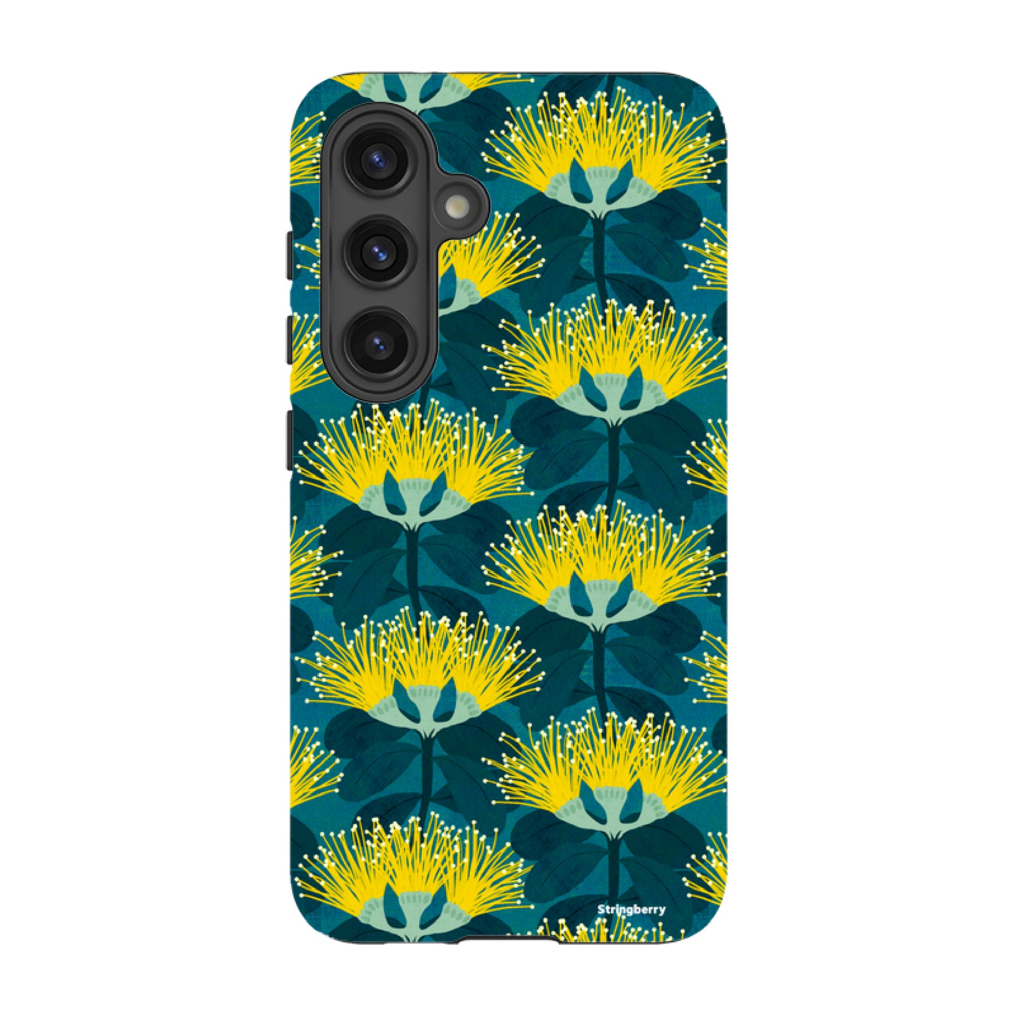 Samsung Tough Case - Pohutukawa Yellow And Blue By Katherine Quinn