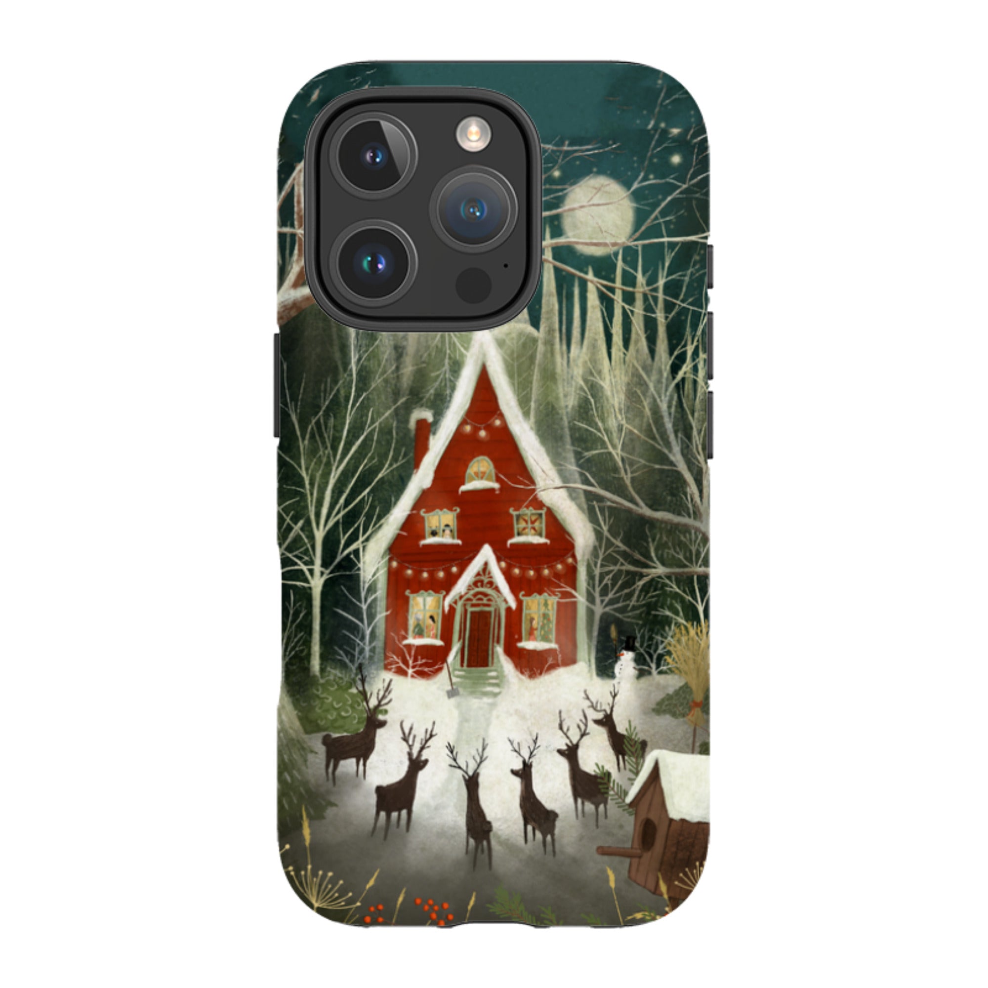 iPhone MagSafe Tough Case - Christmas Garden Night By Maja Lindberg