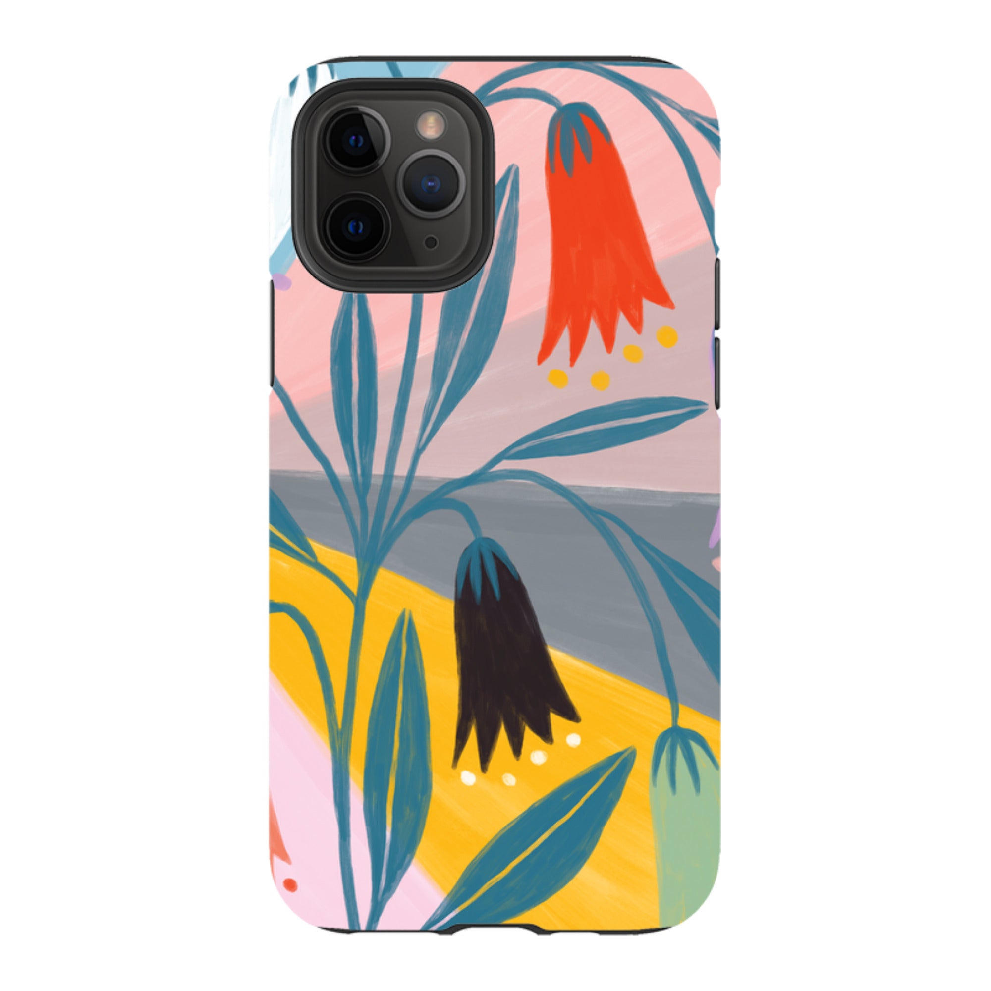 iPhone Tough Case - Bell Flowers By Lee Foster Wilson