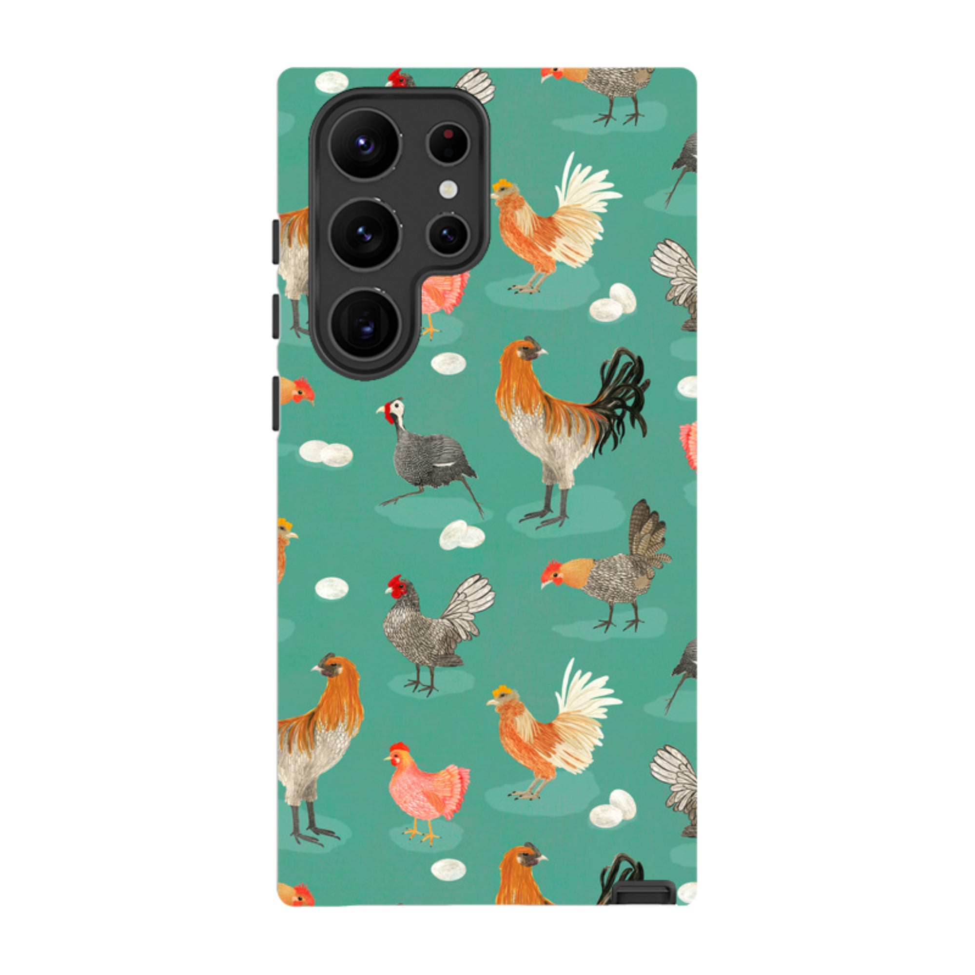 Samsung Tough Case - Chicken Teal By Katherine Quinn