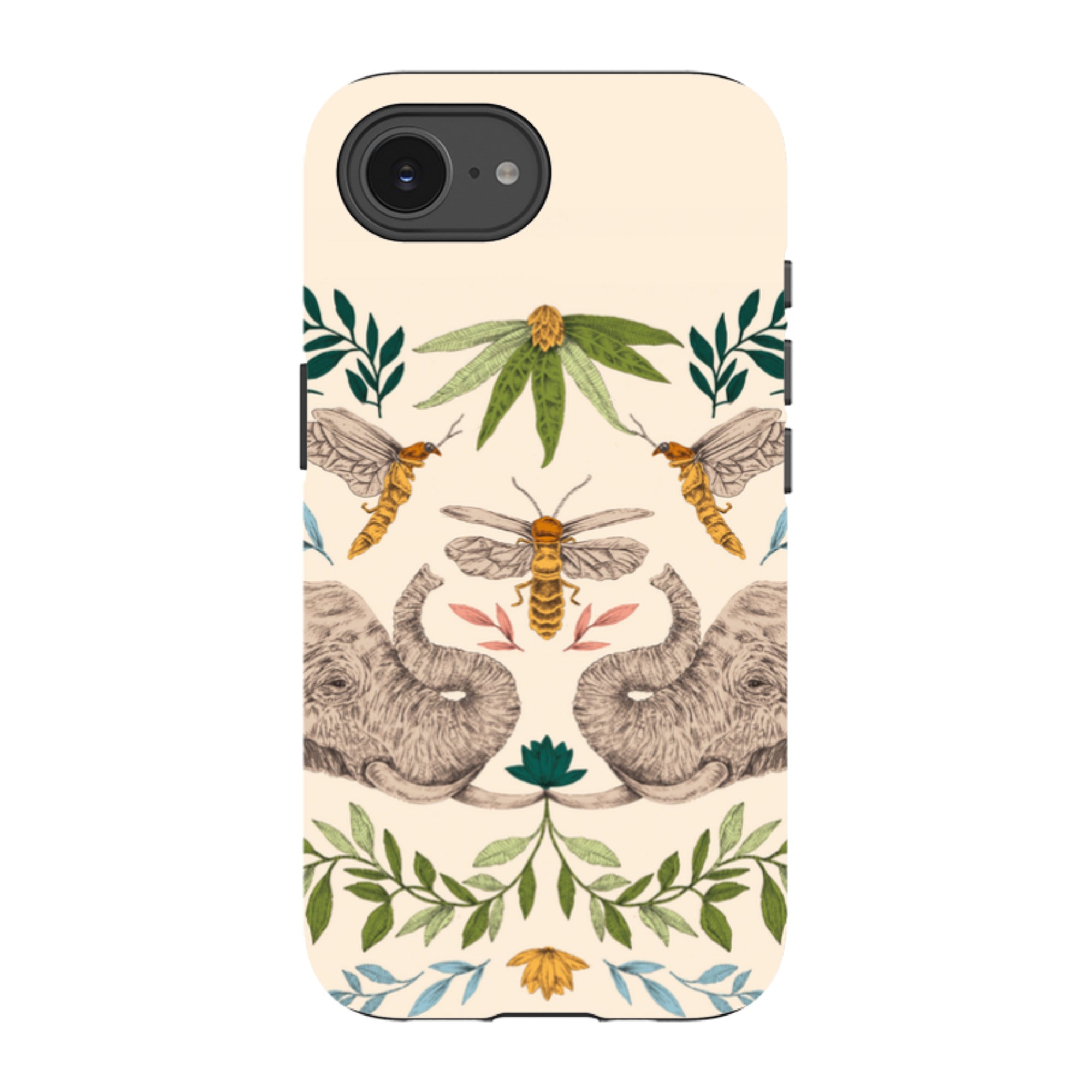 iPhone Tough Case - Elephant Firefly By Jade Mosinski