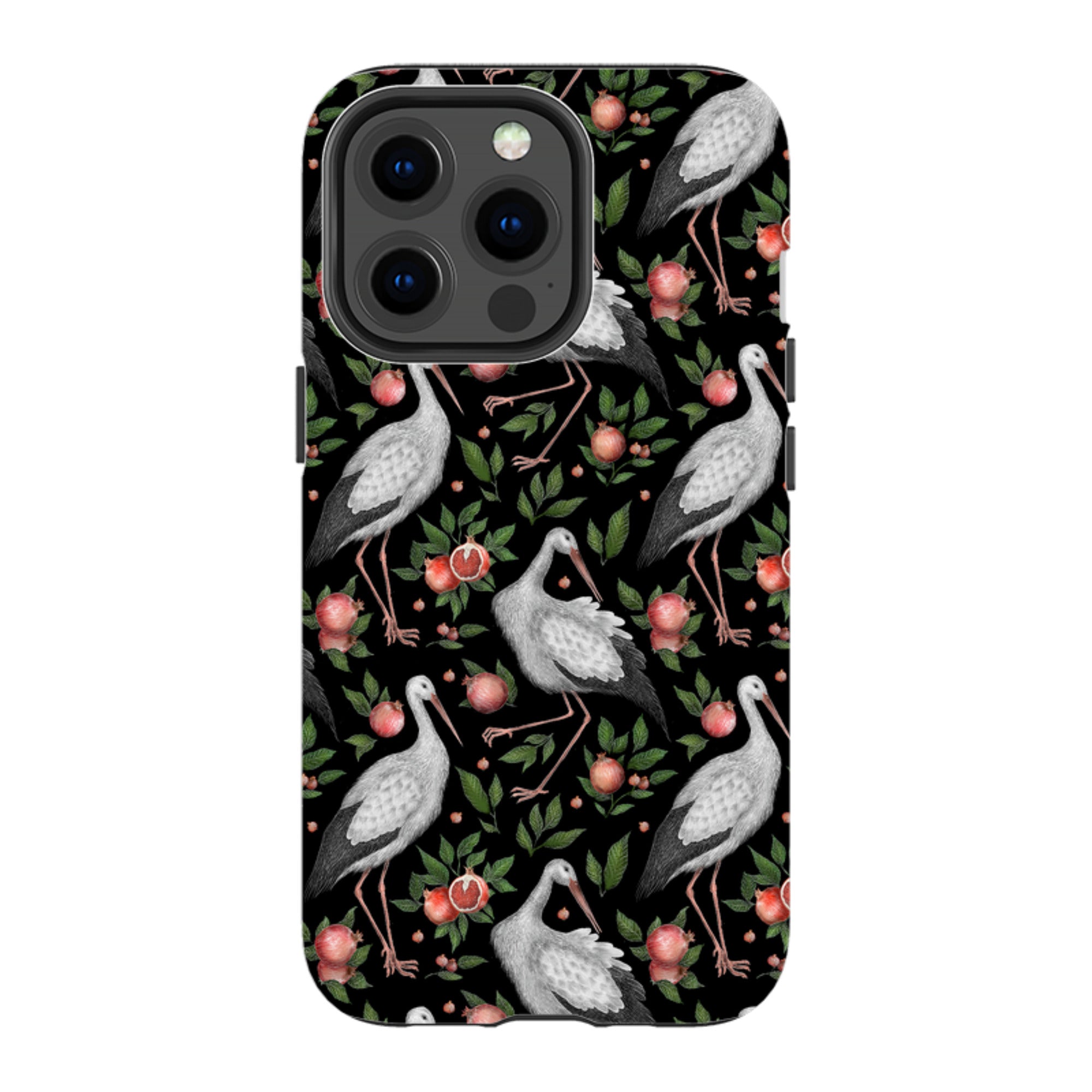 iPhone MagSafe Tough Case -  Stork Pattern By Catherine Rowe