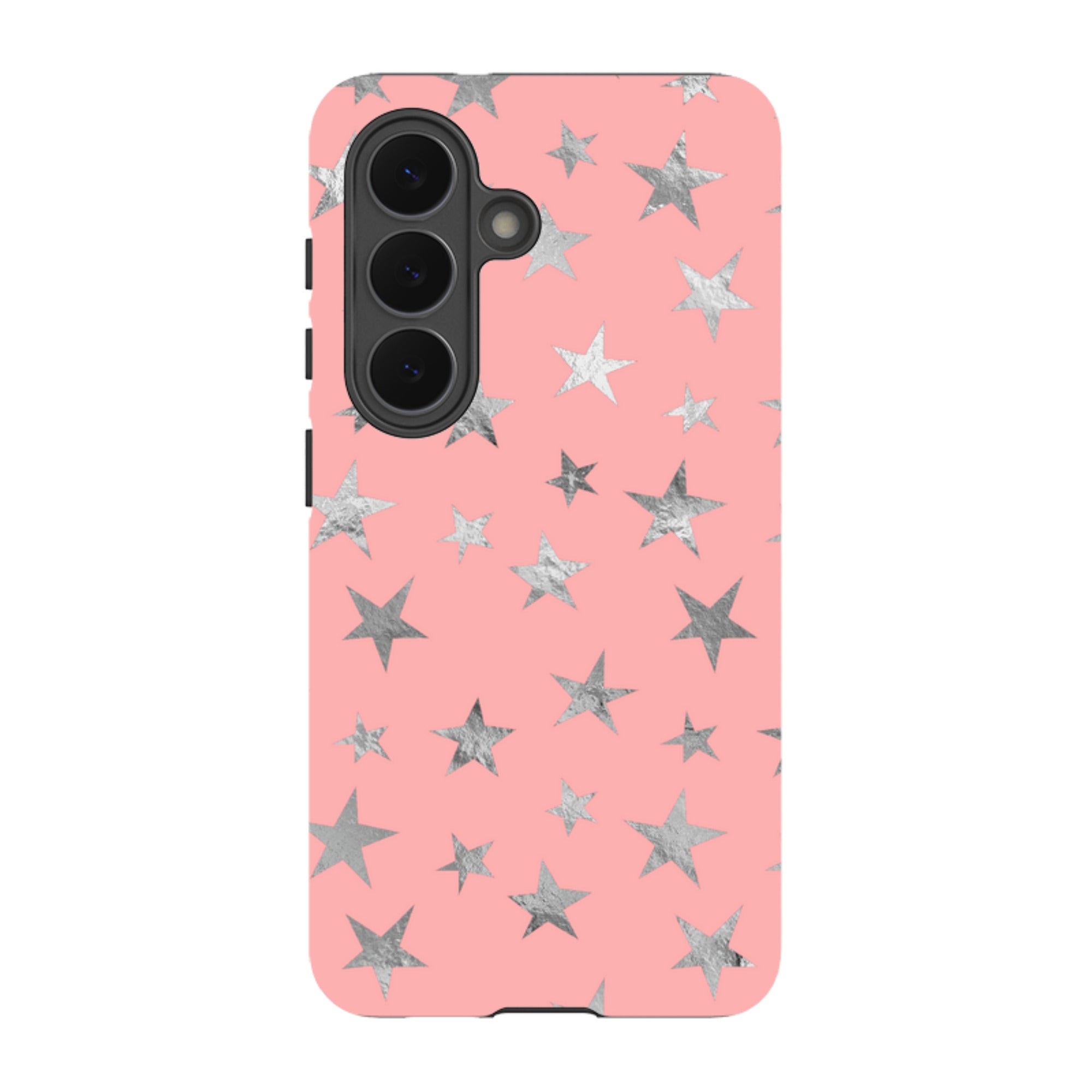 Samsung Tough Case - Pink and Silver Stars