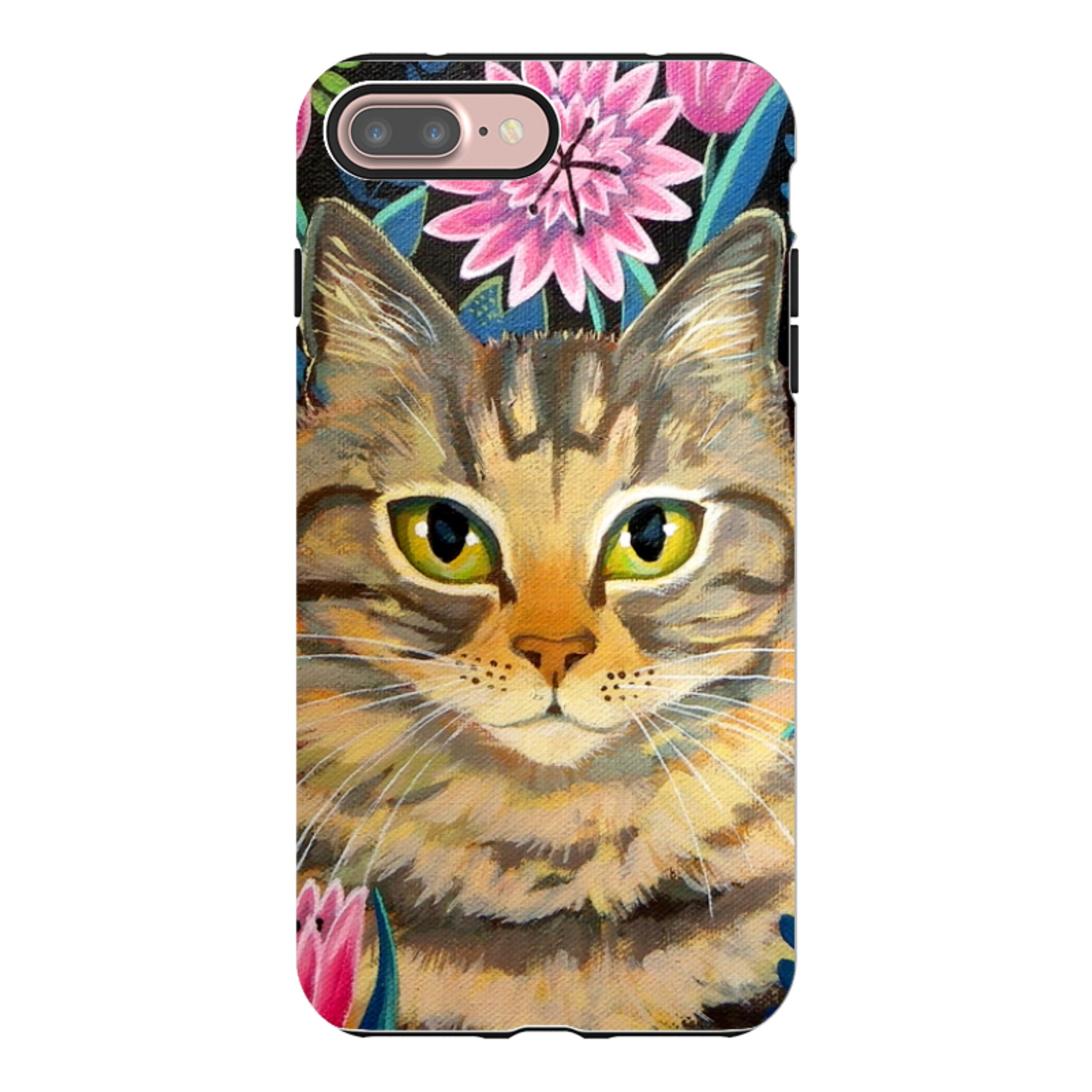 iPhone Tough Case - Tabby Cat By Mary Stubberfield