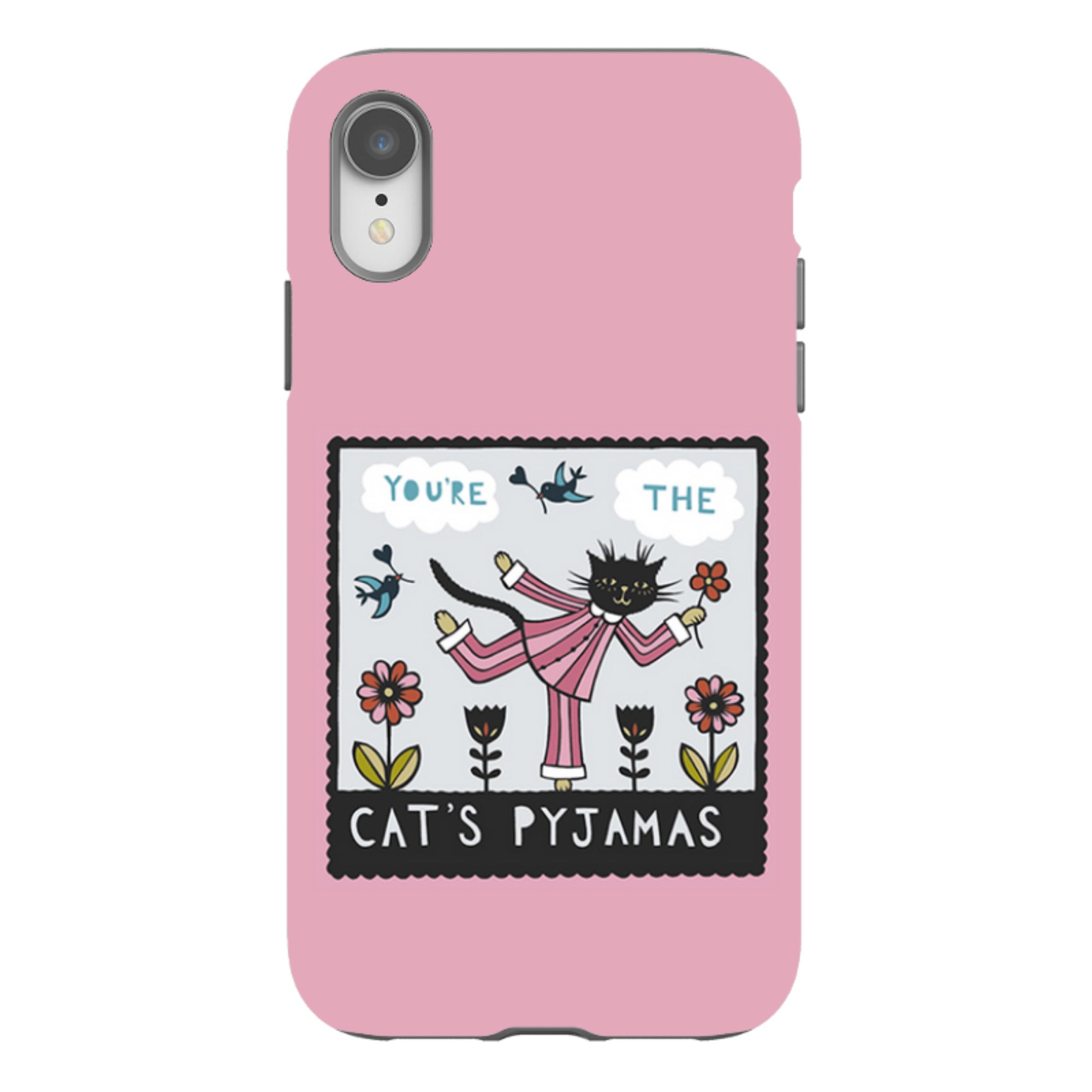 iPhone Tough Case - Cats Pyjamas Pink By Suzy Taylor