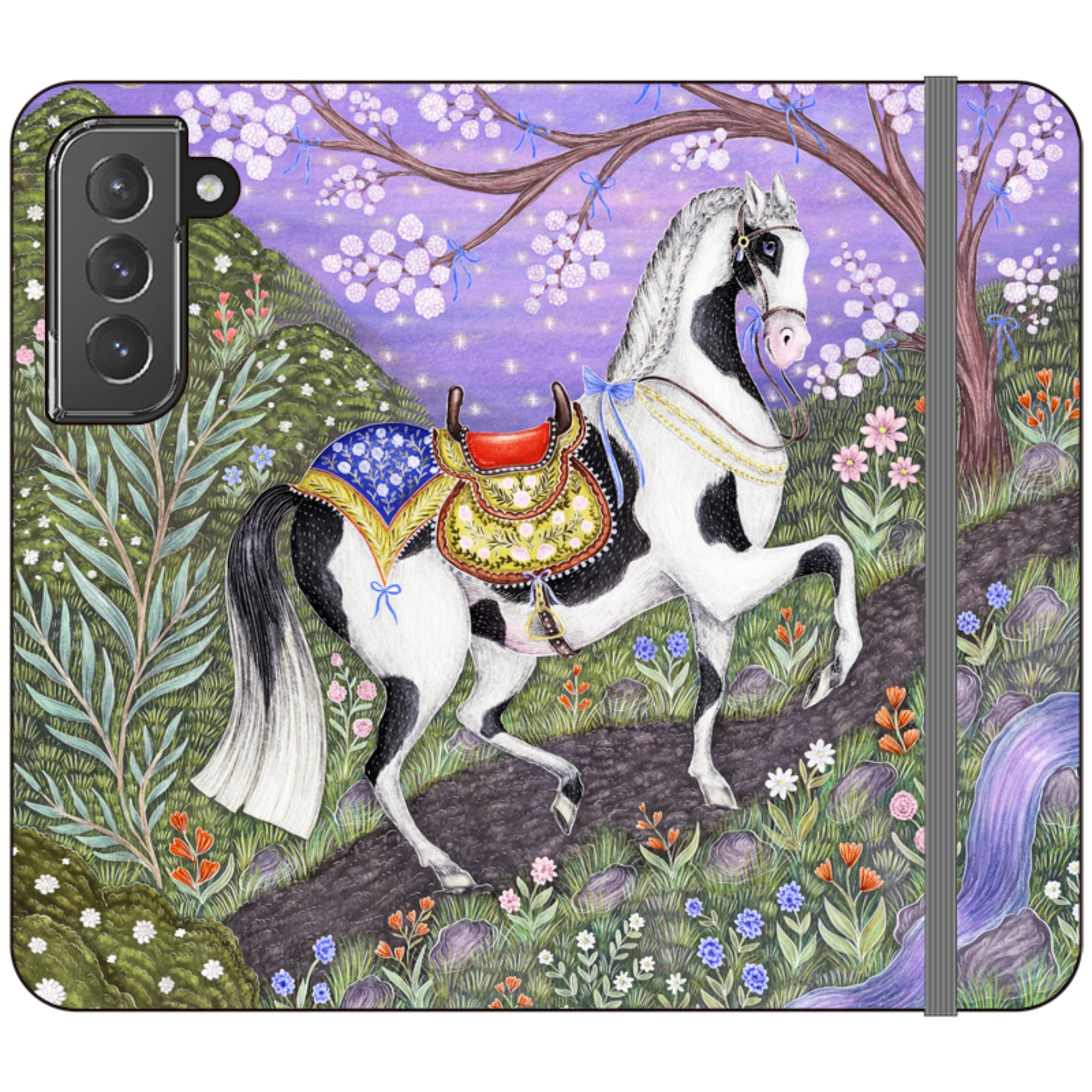 Sunset Steed Wallet Case By Catherine Rowe