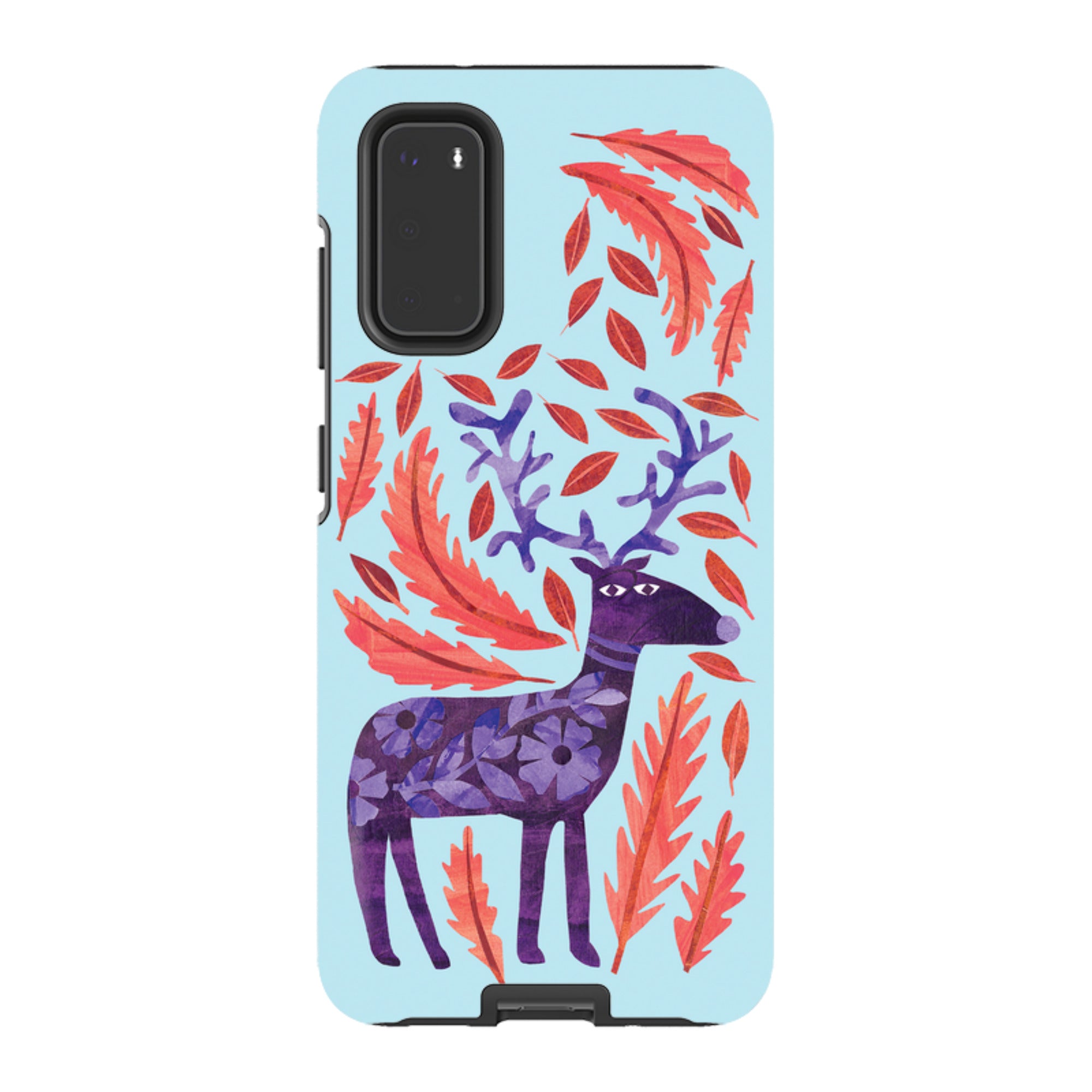 Samsung Tough Case - Purple Reindeer By Tracey English