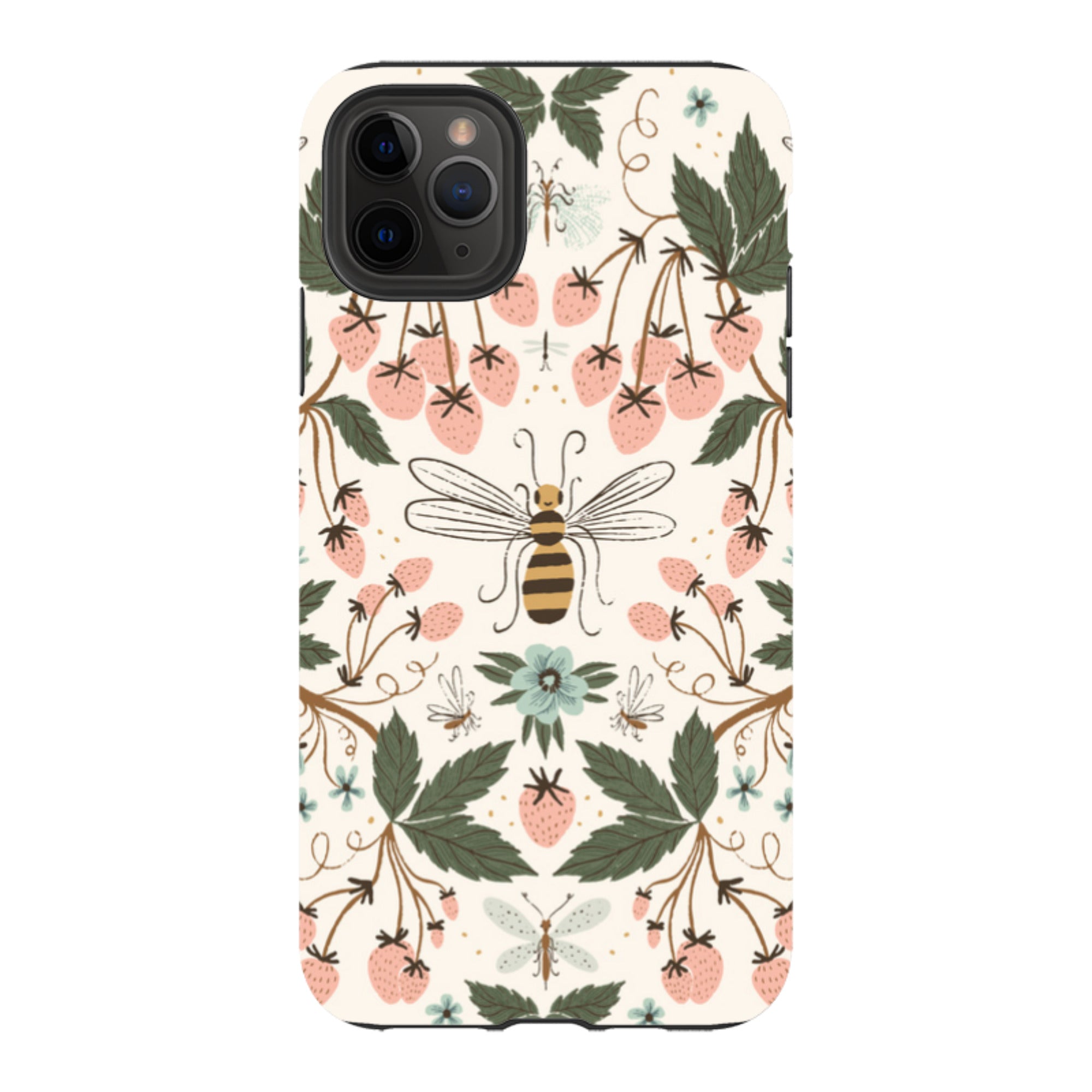 iPhone Tough Case - Bugs And Berries By Meghann Rader