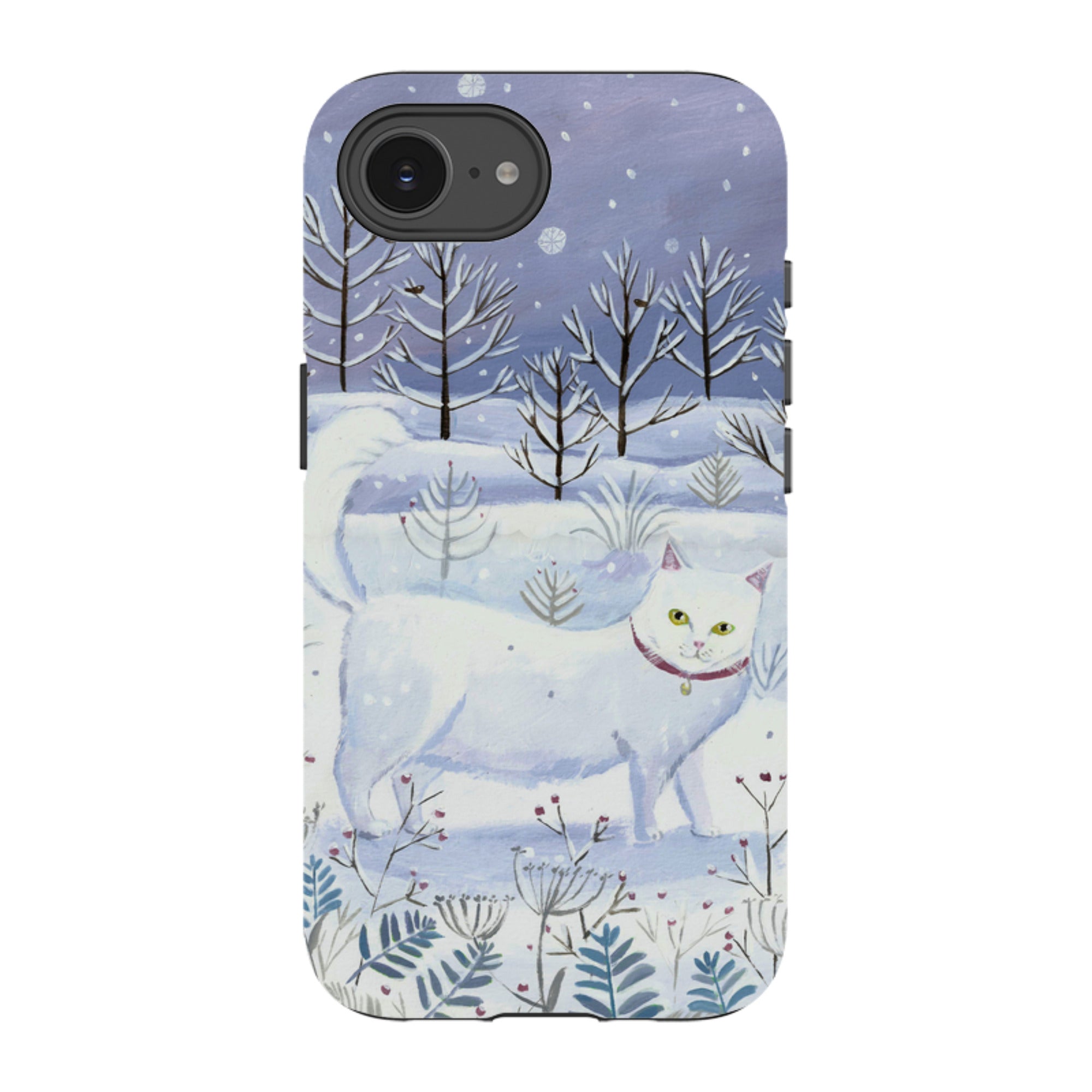 iPhone Tough Case - White Cat By Mary Stubberfield