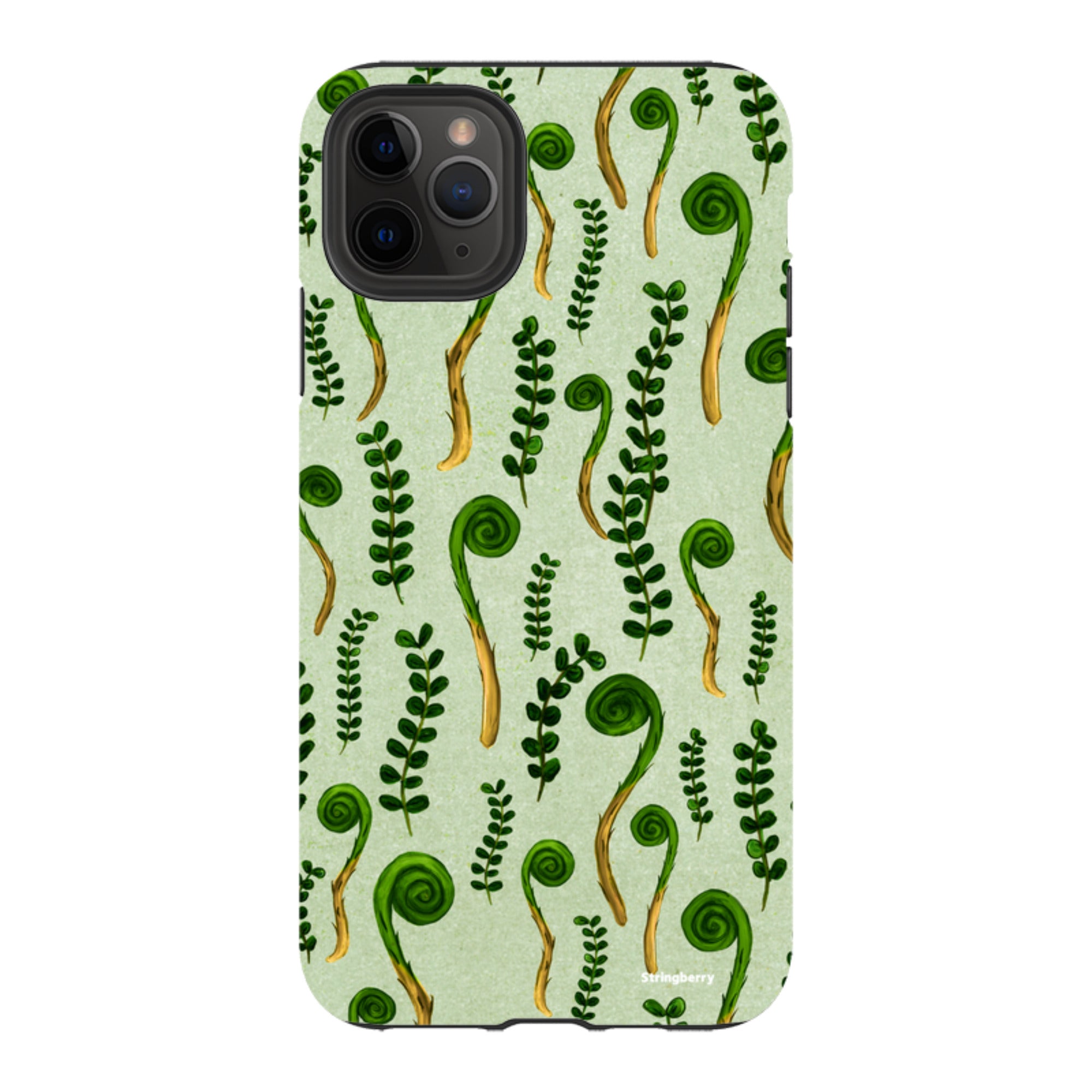 iPhone Tough Case - Fern Fronds By Katherine Quinn