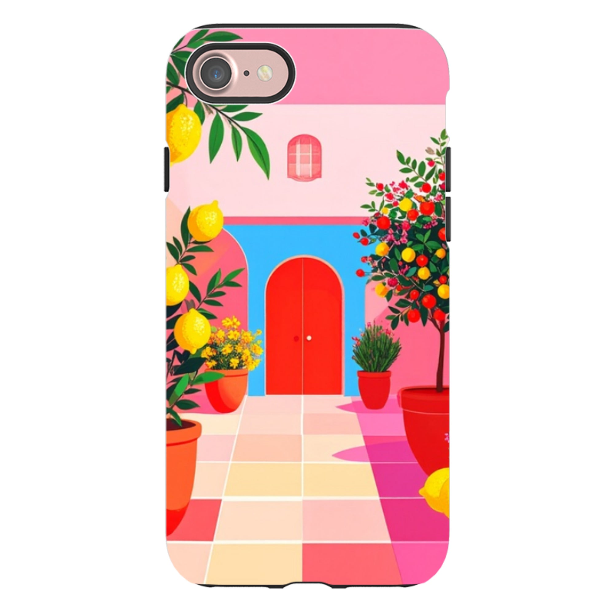 iPhone Tough Case - Red Garden